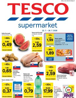 Leták Tesco 22. 7. - 28. 7. 2026 Supermarkety