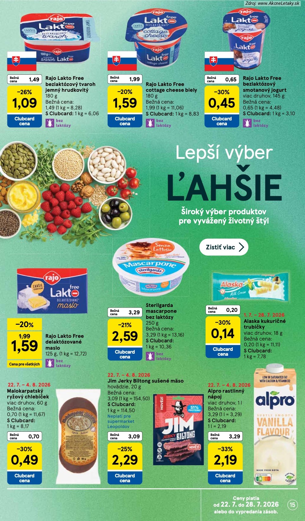 Leták Tesco (22. 7. - 28. 7. 2026) - strana 15 z 30