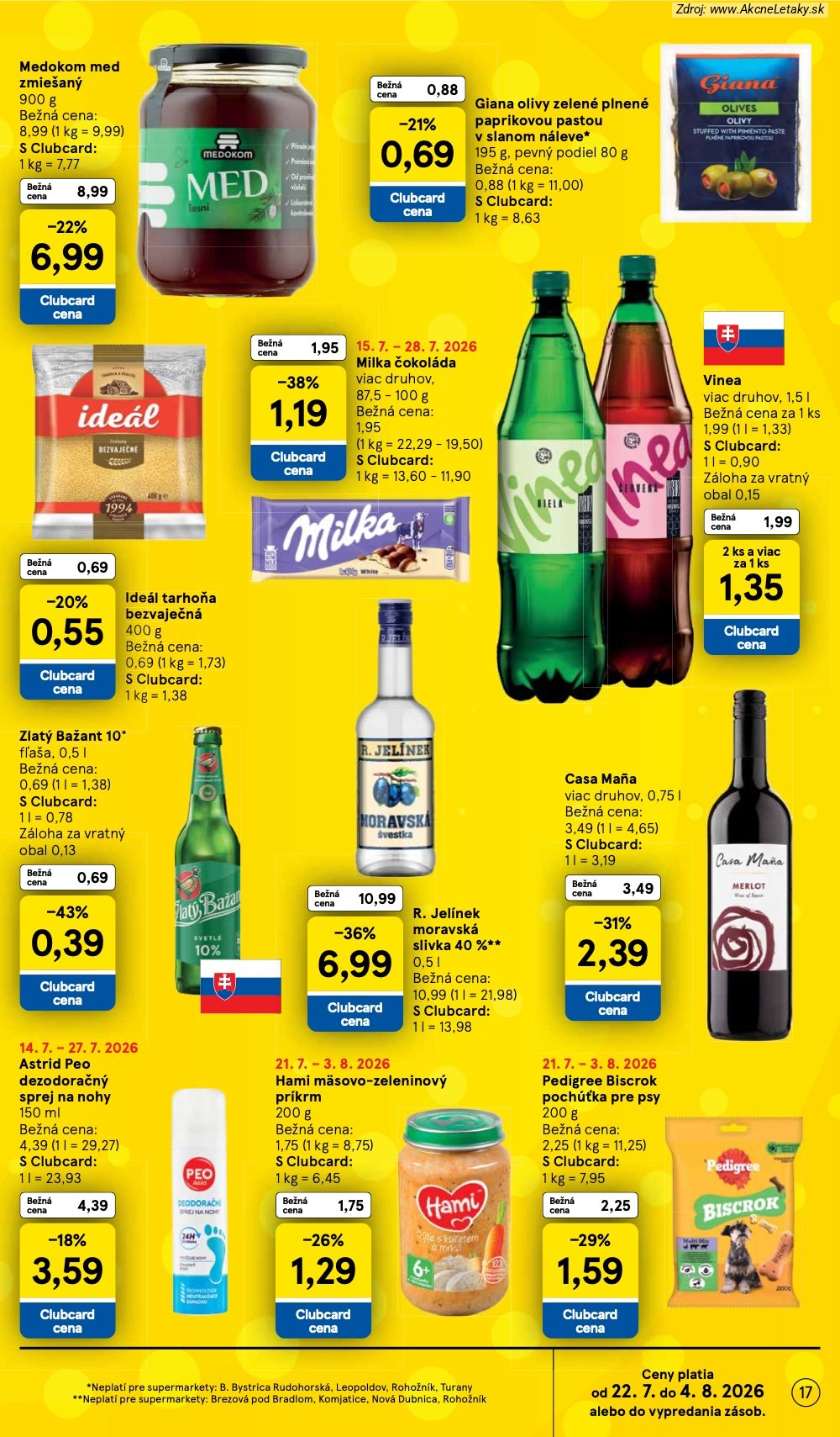 Leták Tesco (22. 7. - 28. 7. 2026) - strana 17 z 30
