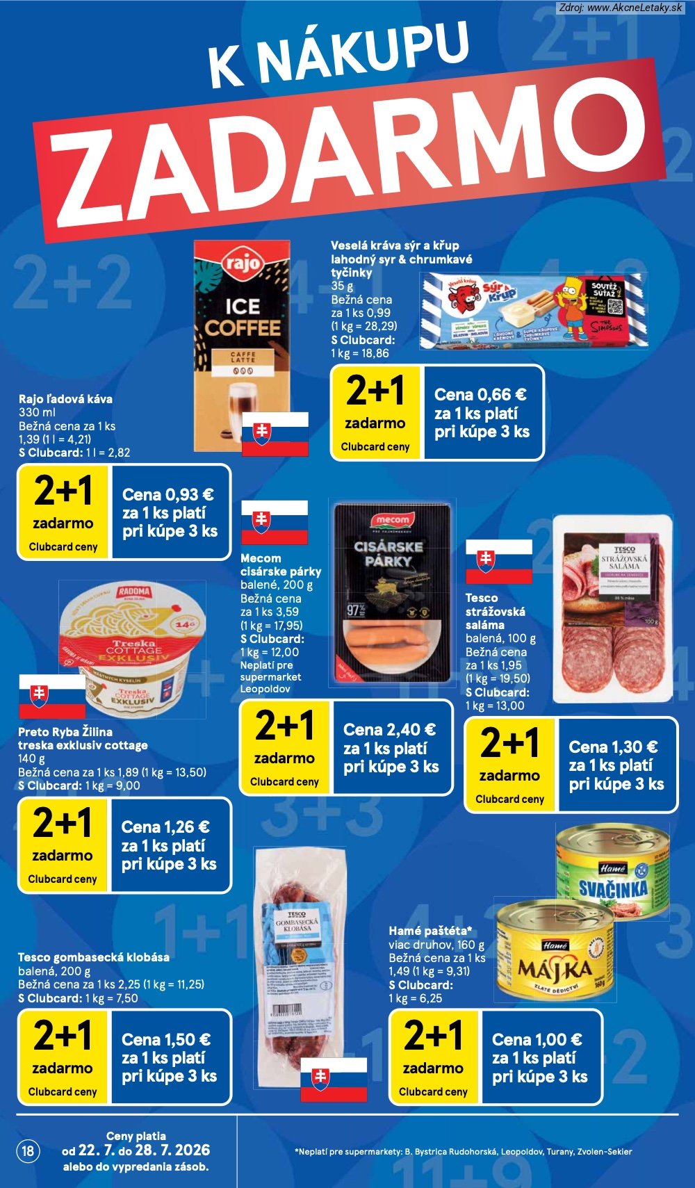 Leták Tesco (22. 7. - 28. 7. 2026) - strana 18 z 30