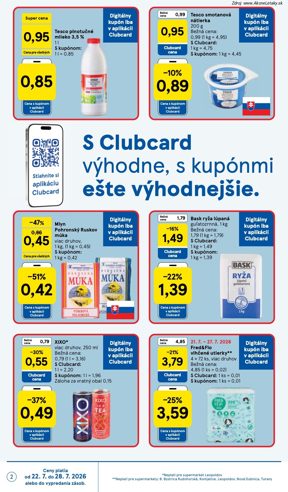 Leták Tesco (22. 7. - 28. 7. 2026) - strana 2 z 30