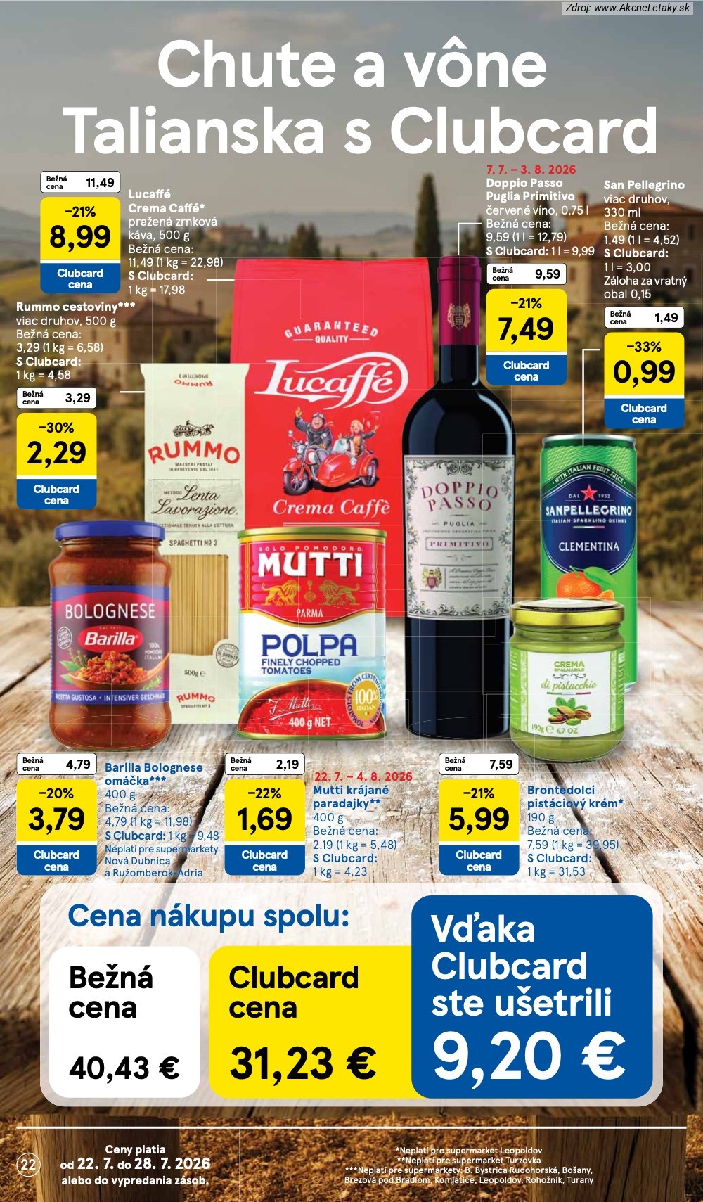Leták Tesco (22. 7. - 28. 7. 2026) - strana 22 z 30