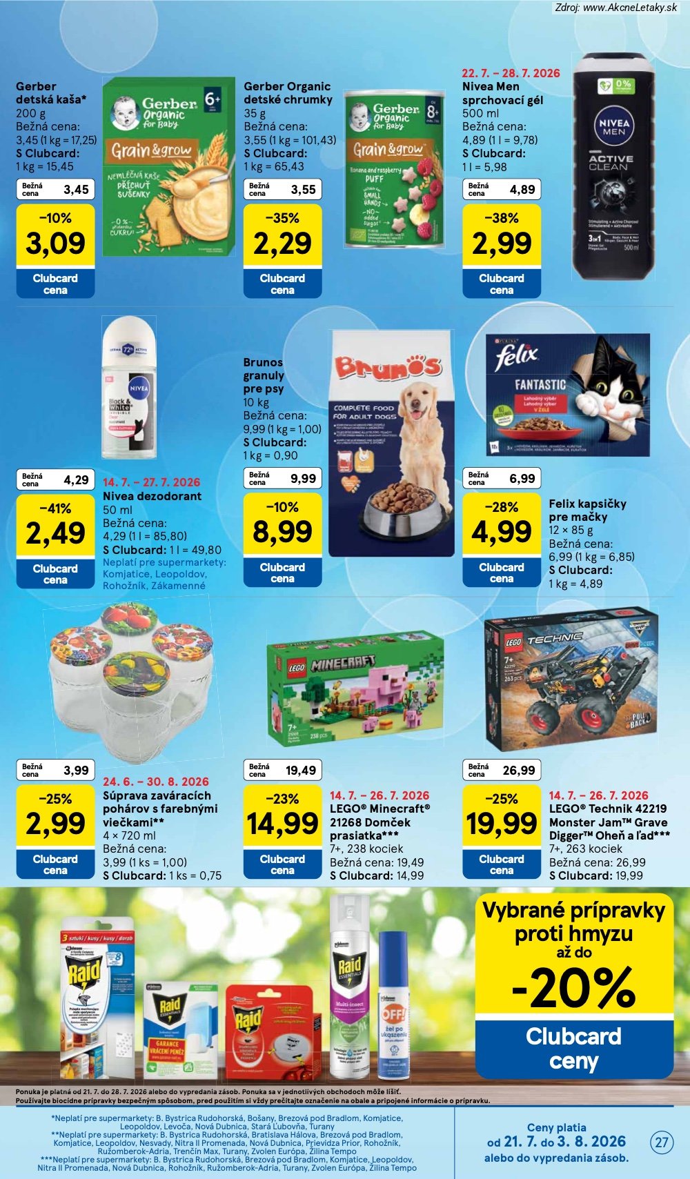 Leták Tesco (22. 7. - 28. 7. 2026) - strana 27 z 30