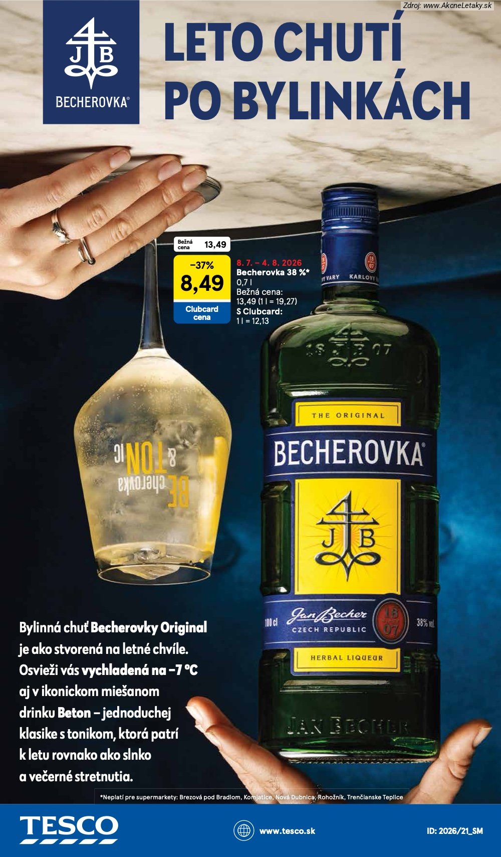 Leták Tesco (22. 7. - 28. 7. 2026) - strana 30 z 30