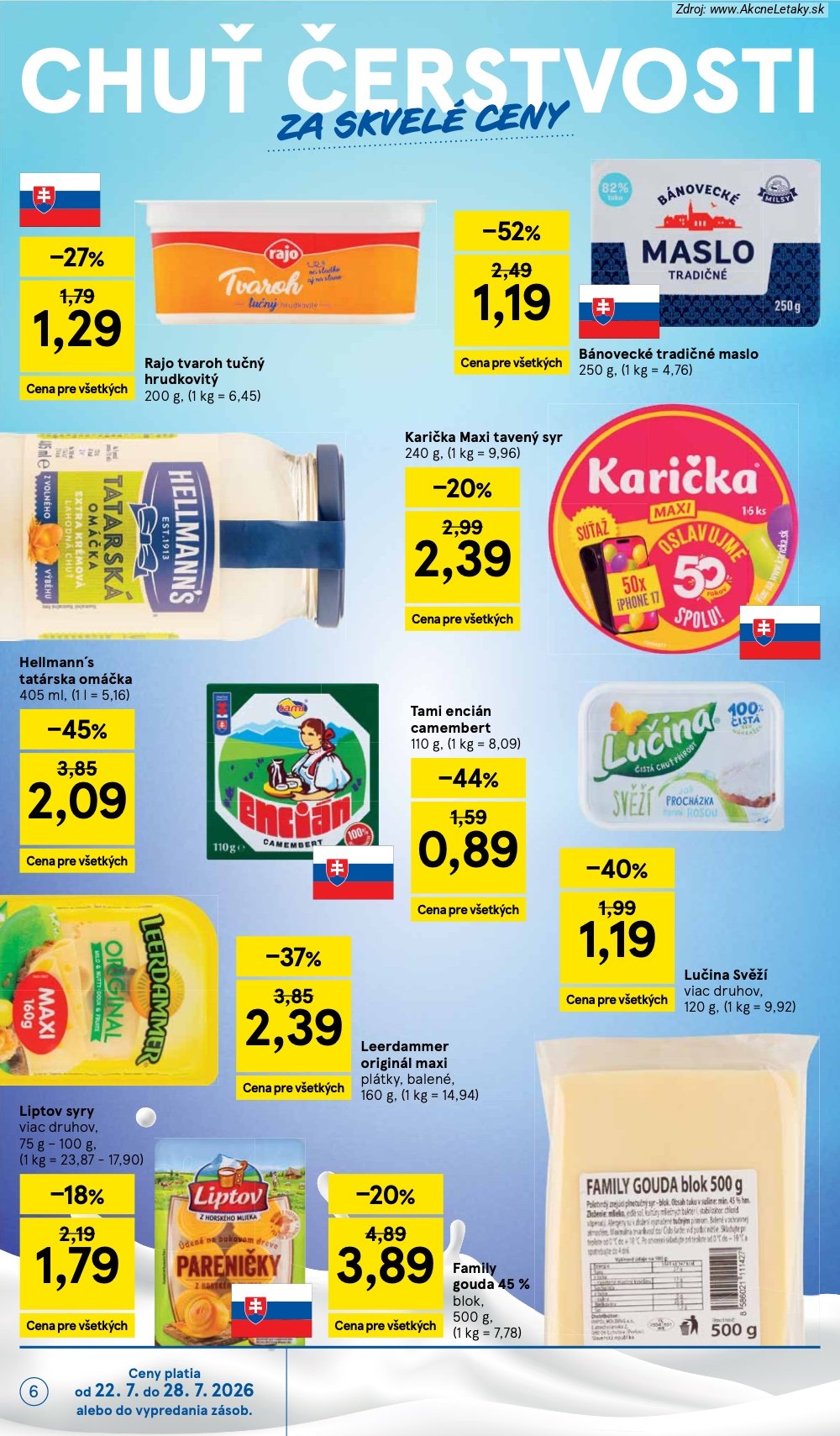 Leták Tesco (22. 7. - 28. 7. 2026) - strana 6 z 30