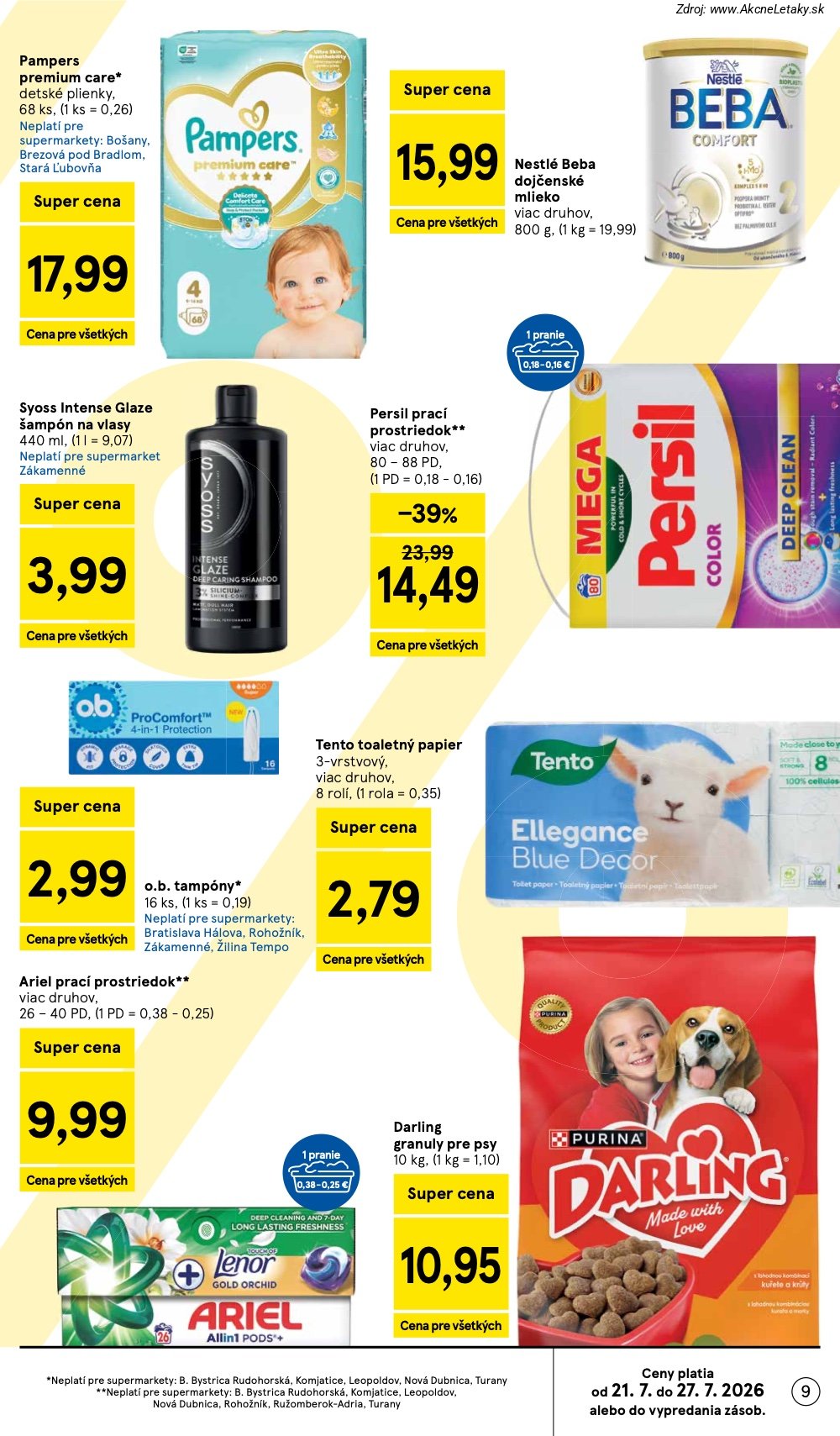 Leták Tesco (22. 7. - 28. 7. 2026) - strana 9 z 30