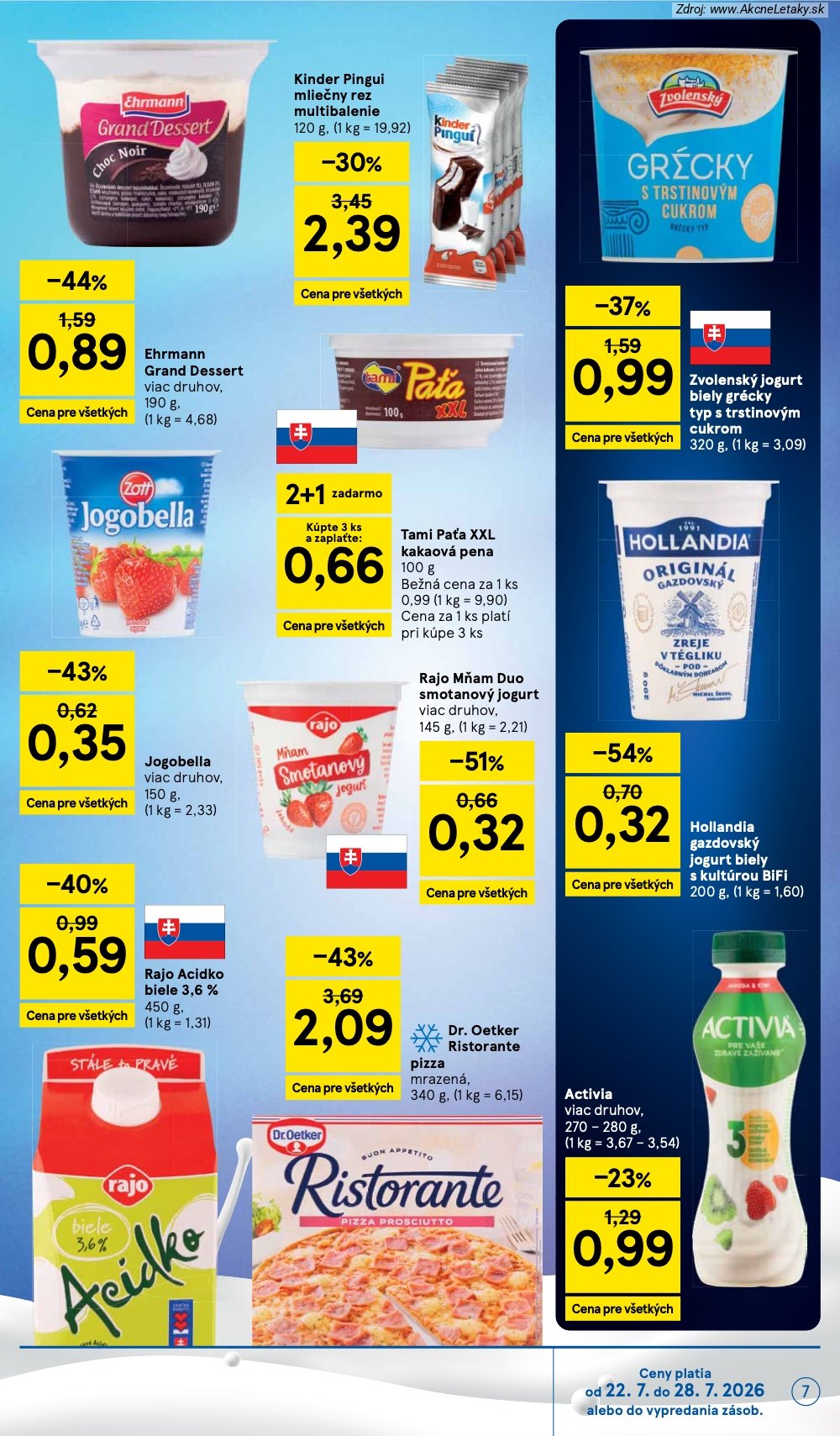 Leták Tesco (22. 7. - 28. 7. 2026) - strana 7 z 50
