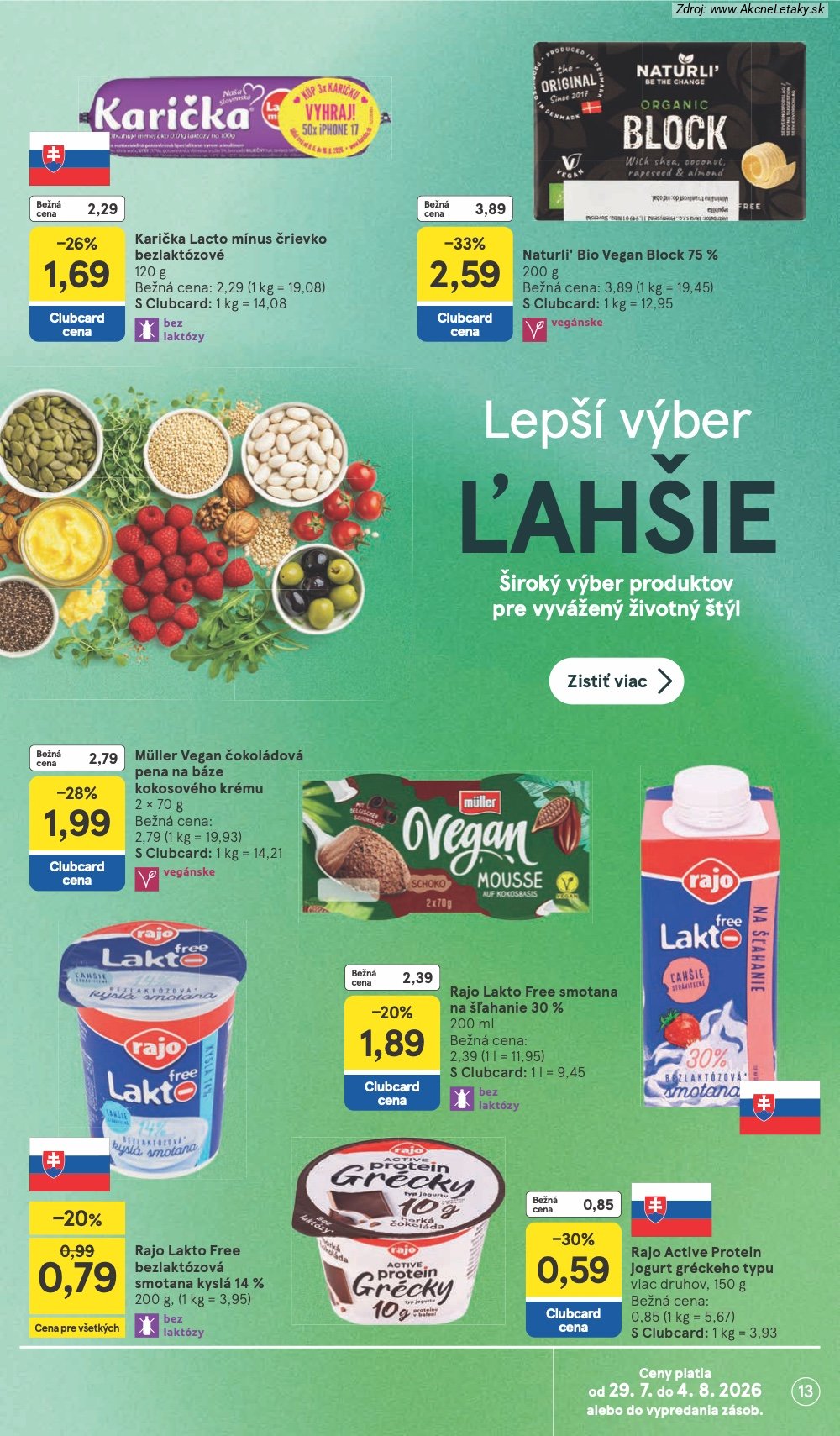 Leták Tesco (29. 7. - 4. 8. 2026) - strana 13 z 30