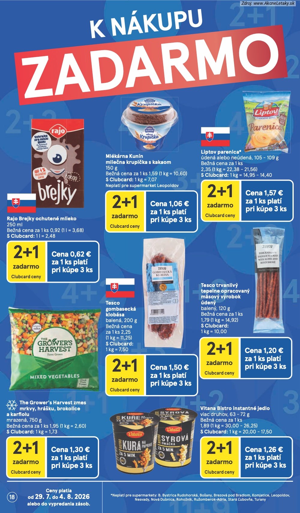 Leták Tesco (29. 7. - 4. 8. 2026) - strana 18 z 30