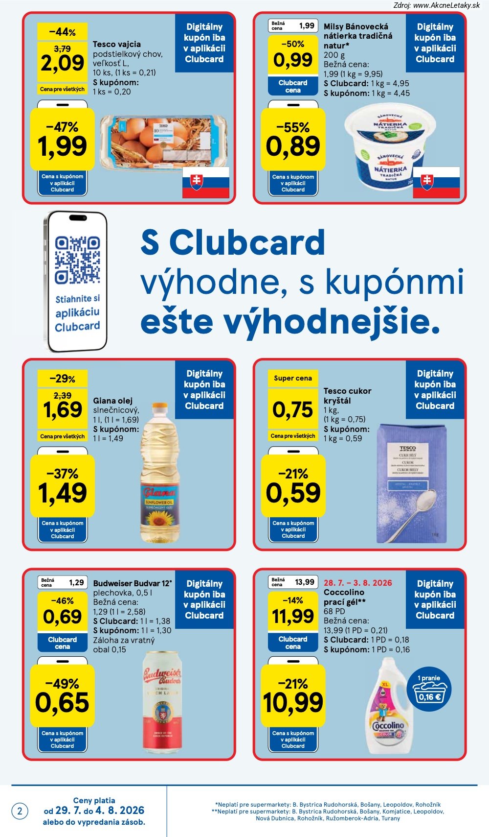 Leták Tesco (29. 7. - 4. 8. 2026) - strana 2 z 30