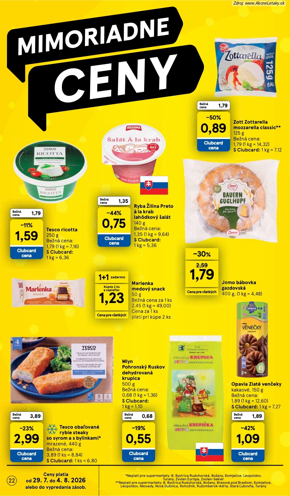 Leták Tesco (29. 7. - 4. 8. 2026) - strana 22 z 30
