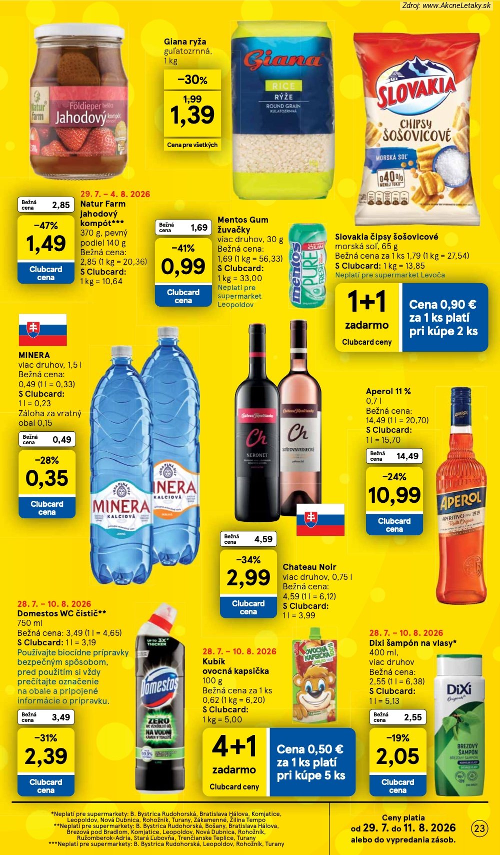 Leták Tesco (29. 7. - 4. 8. 2026) - strana 23 z 30