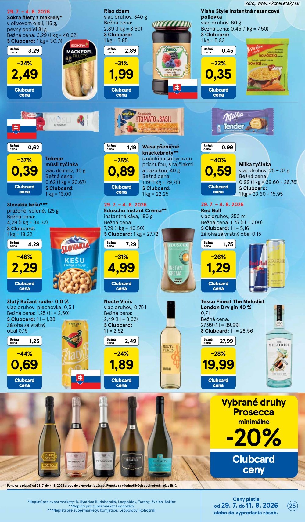 Leták Tesco (29. 7. - 4. 8. 2026) - strana 25 z 30