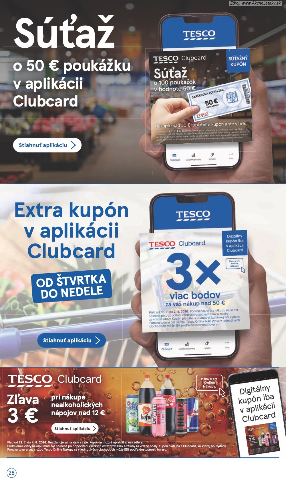 Leták Tesco (29. 7. - 4. 8. 2026) - strana 28 z 30