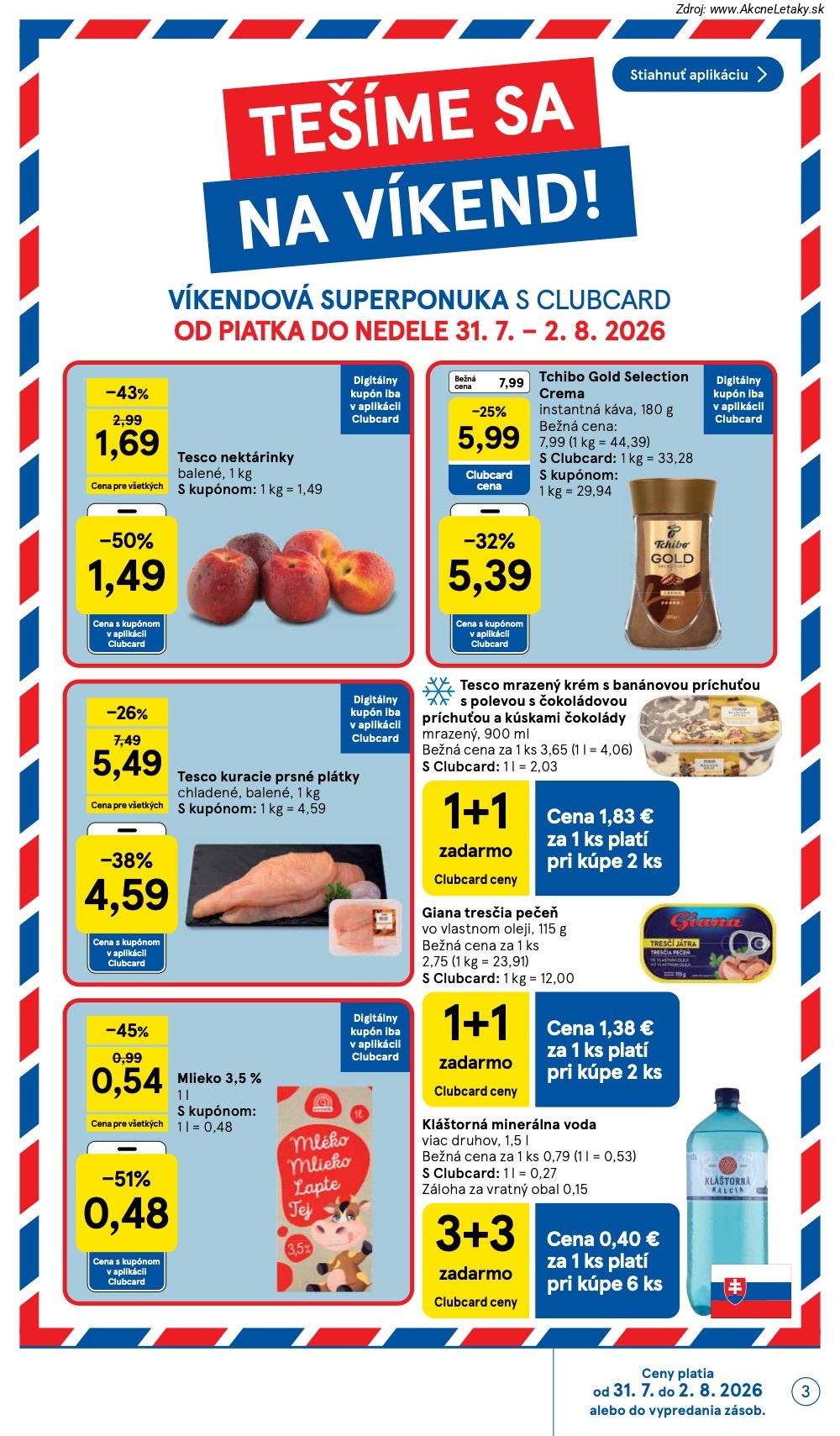 Leták Tesco (29. 7. - 4. 8. 2026) - strana 3 z 30