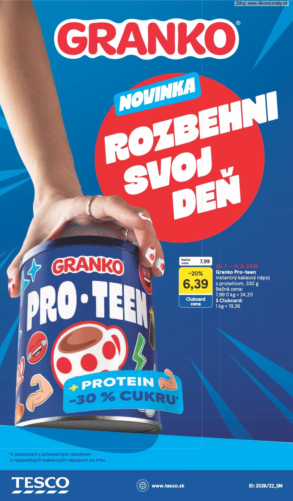 Leták Tesco (29. 7. - 4. 8. 2026) - strana 30 z 30