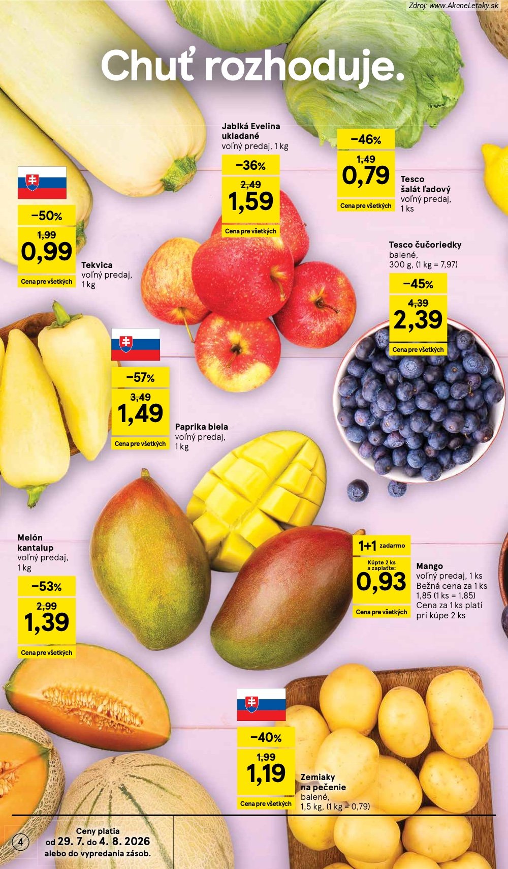 Leták Tesco (29. 7. - 4. 8. 2026) - strana 4 z 30
