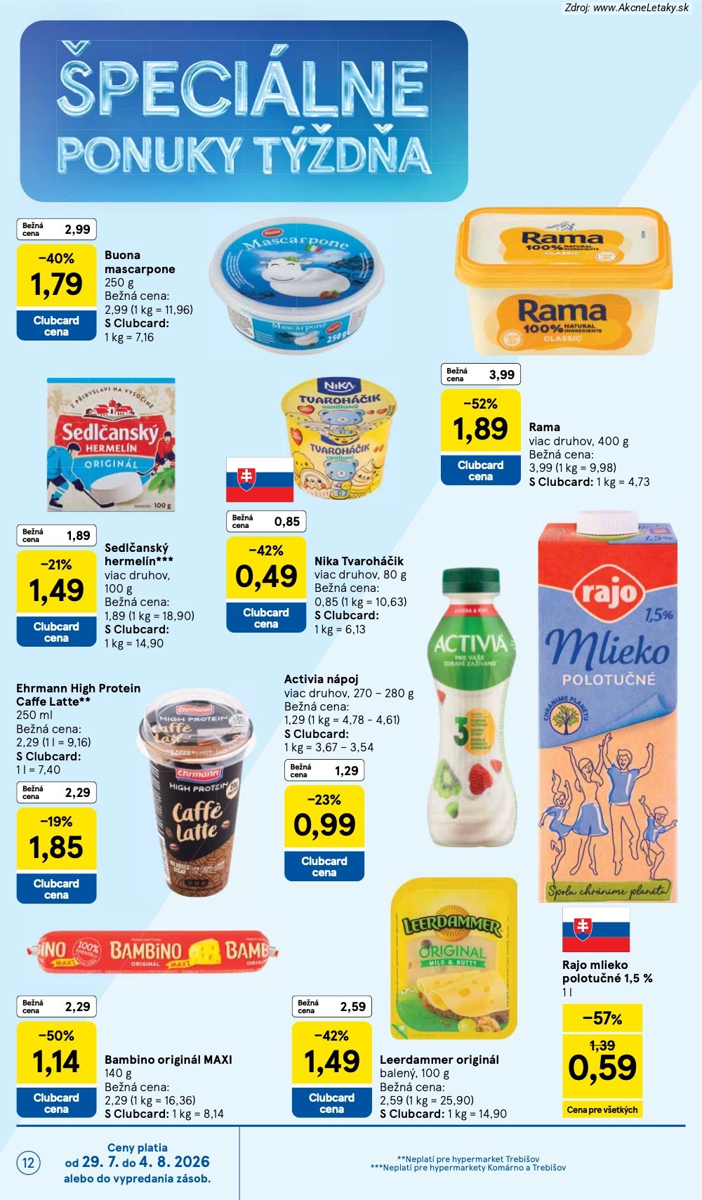 Leták Tesco (29. 7. - 4. 8. 2026) - strana 12 z 53