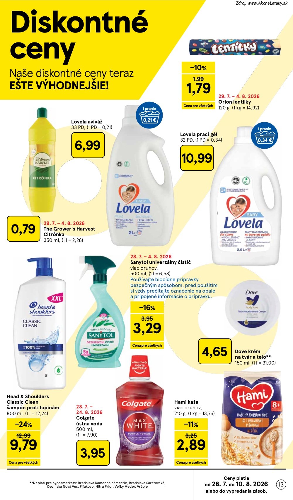 Leták Tesco (29. 7. - 4. 8. 2026) - strana 13 z 53