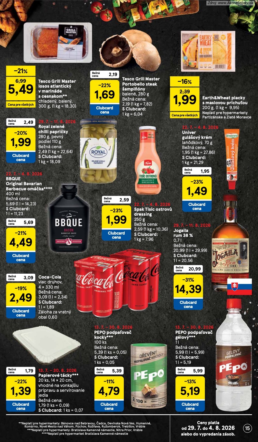Leták Tesco (29. 7. - 4. 8. 2026) - strana 15 z 53