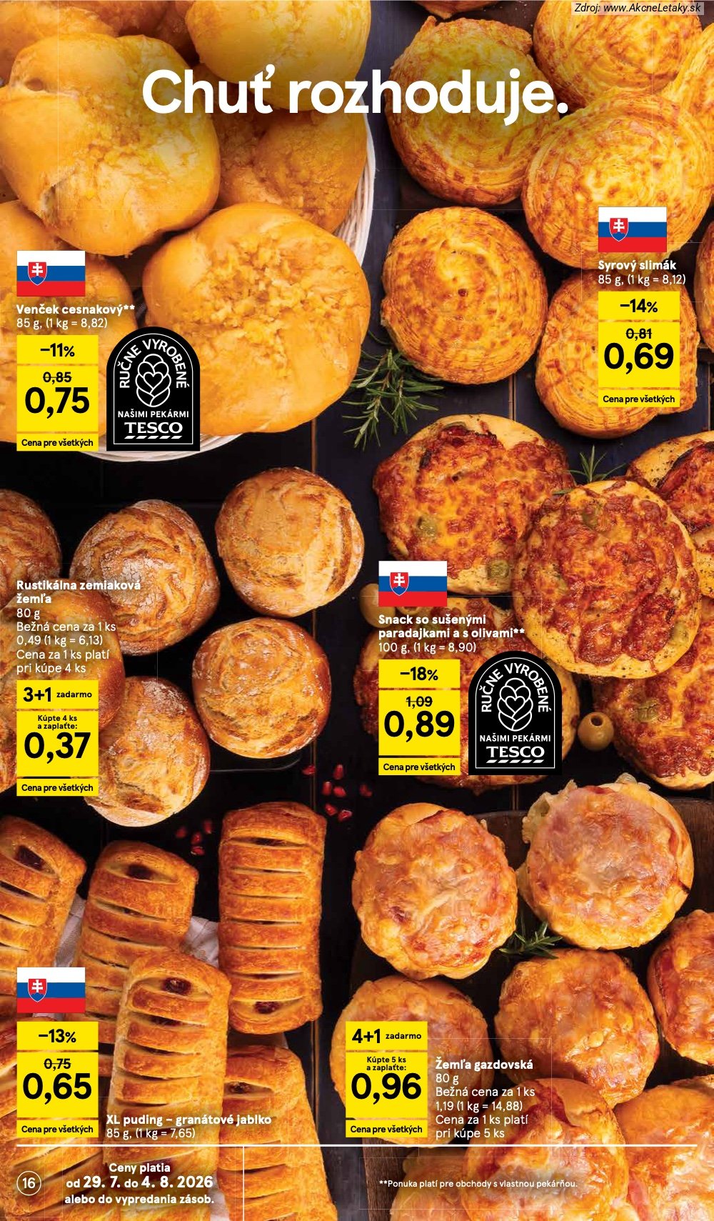Leták Tesco (29. 7. - 4. 8. 2026) - strana 16 z 53