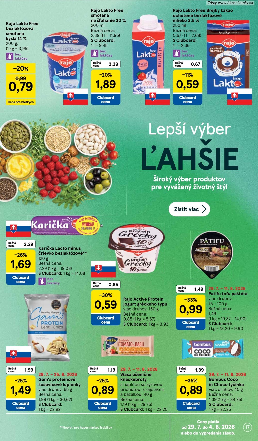 Leták Tesco (29. 7. - 4. 8. 2026) - strana 17 z 53