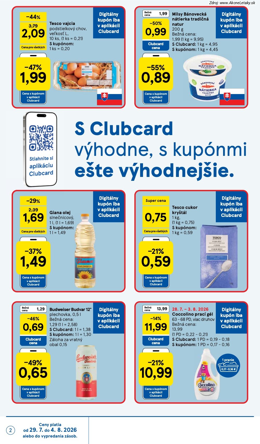 Leták Tesco (29. 7. - 4. 8. 2026) - strana 2 z 53