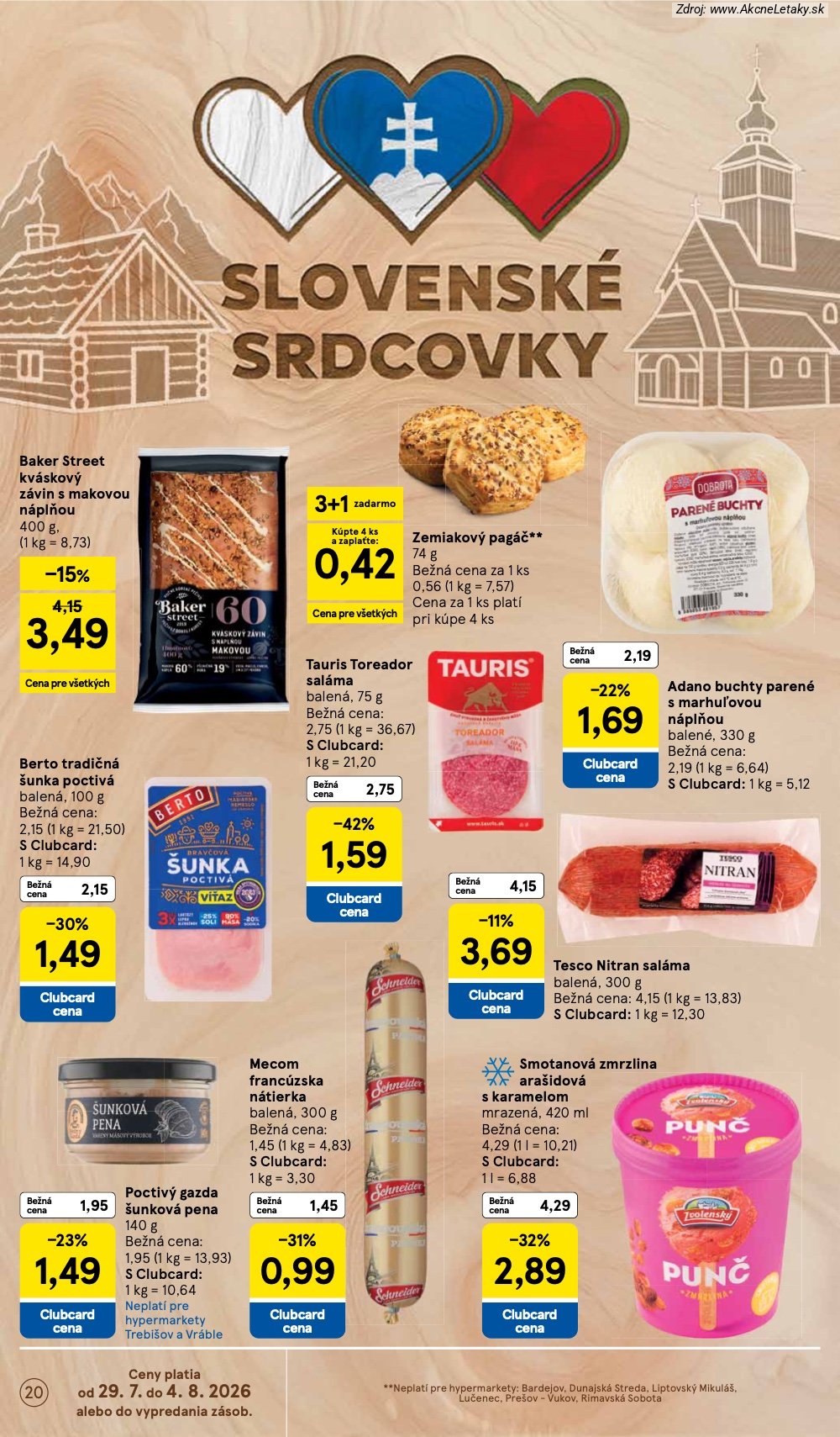 Leták Tesco (29. 7. - 4. 8. 2026) - strana 20 z 53
