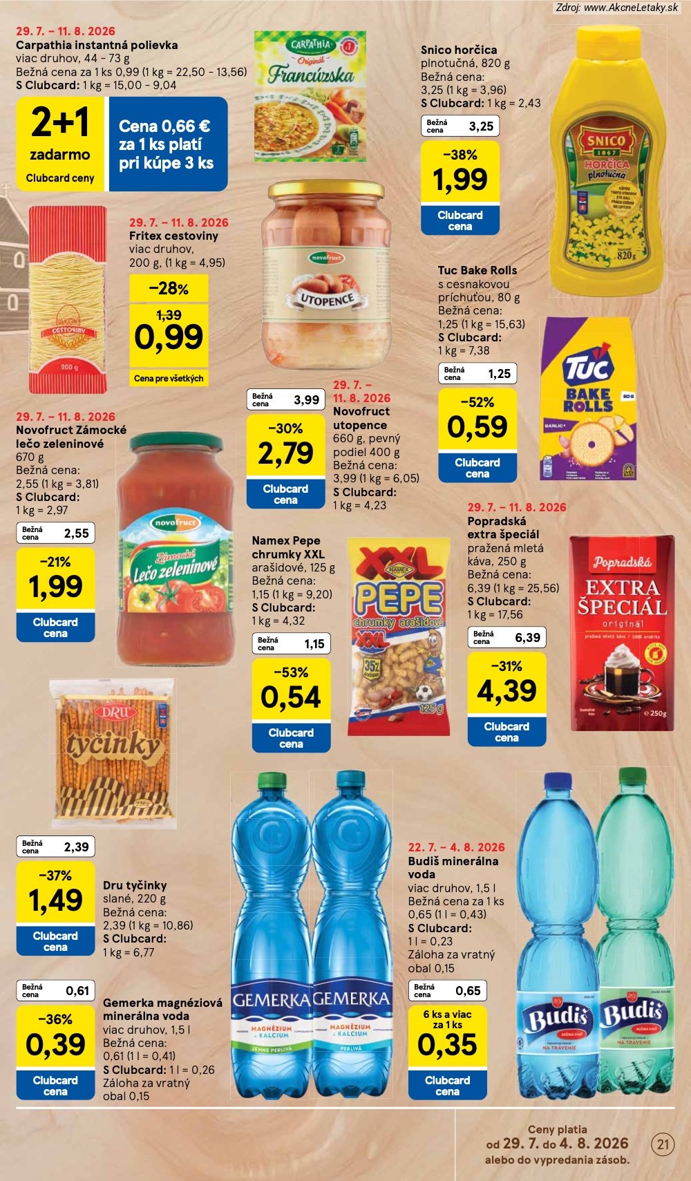 Leták Tesco (29. 7. - 4. 8. 2026) - strana 21 z 53