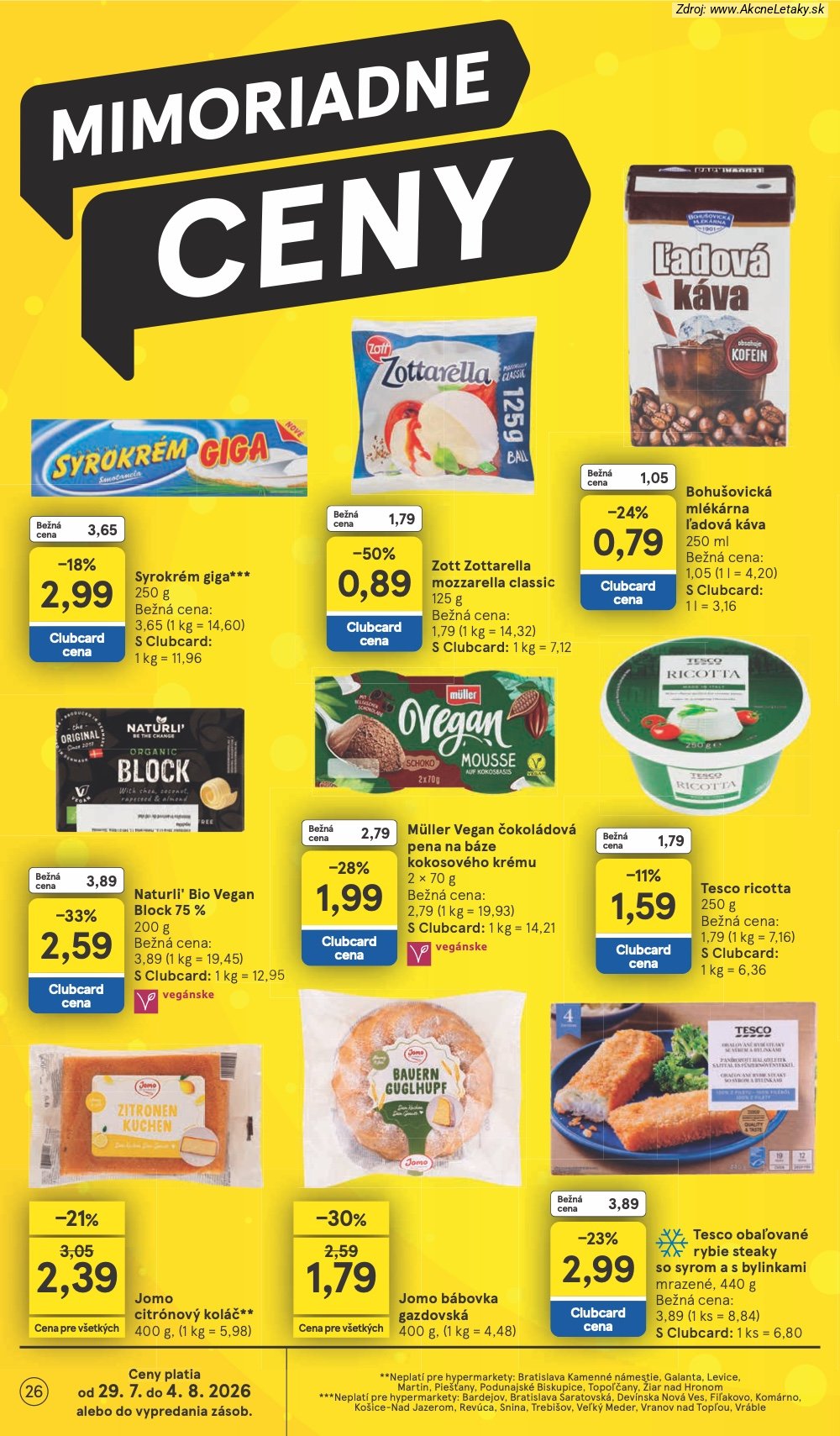 Leták Tesco (29. 7. - 4. 8. 2026) - strana 26 z 53