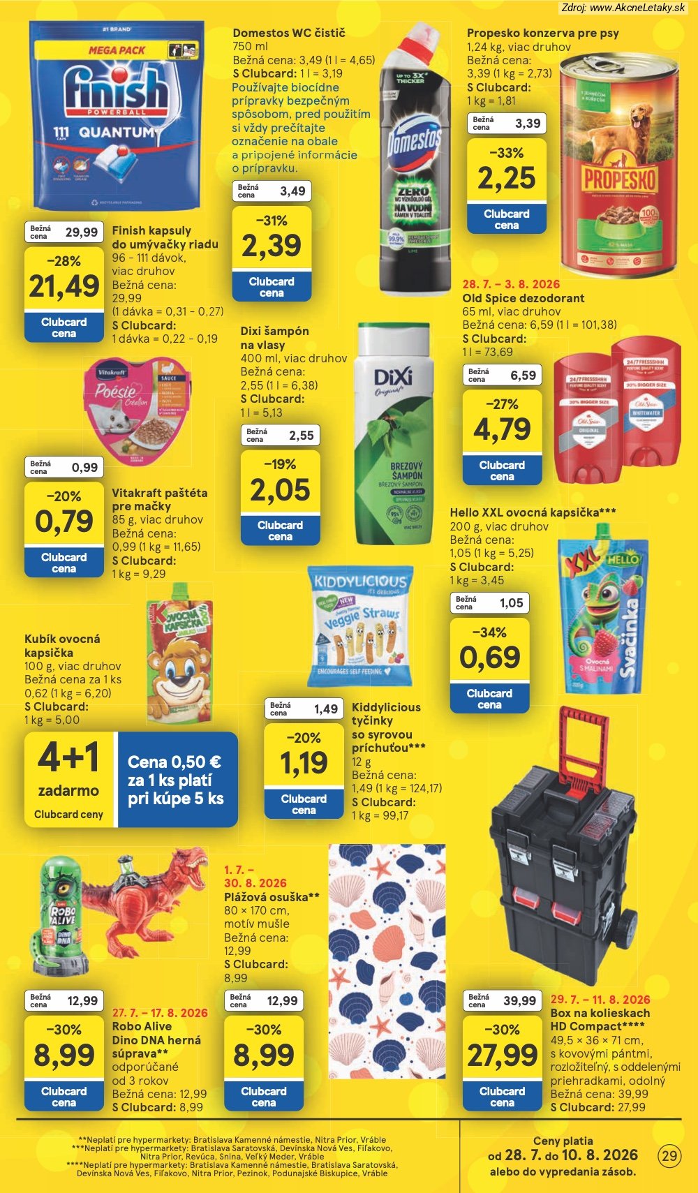 Leták Tesco (29. 7. - 4. 8. 2026) - strana 29 z 53