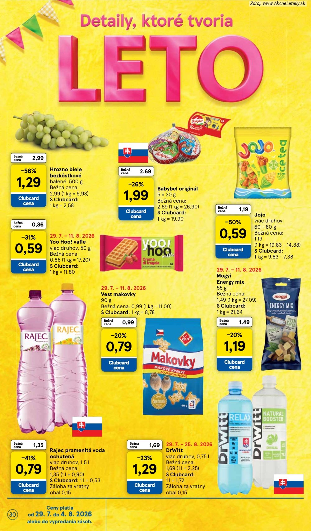 Leták Tesco (29. 7. - 4. 8. 2026) - strana 30 z 53