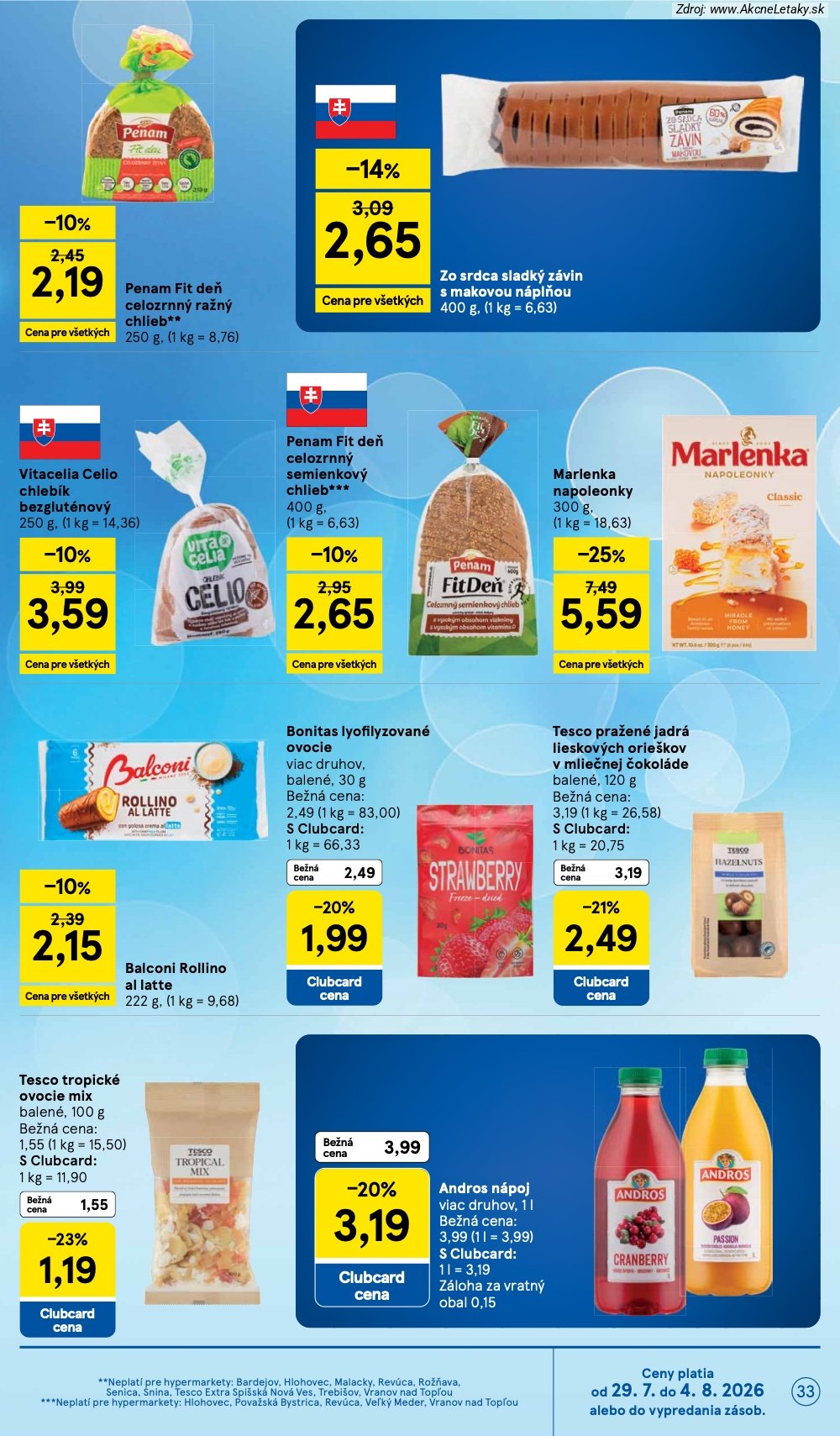 Leták Tesco (29. 7. - 4. 8. 2026) - strana 33 z 53