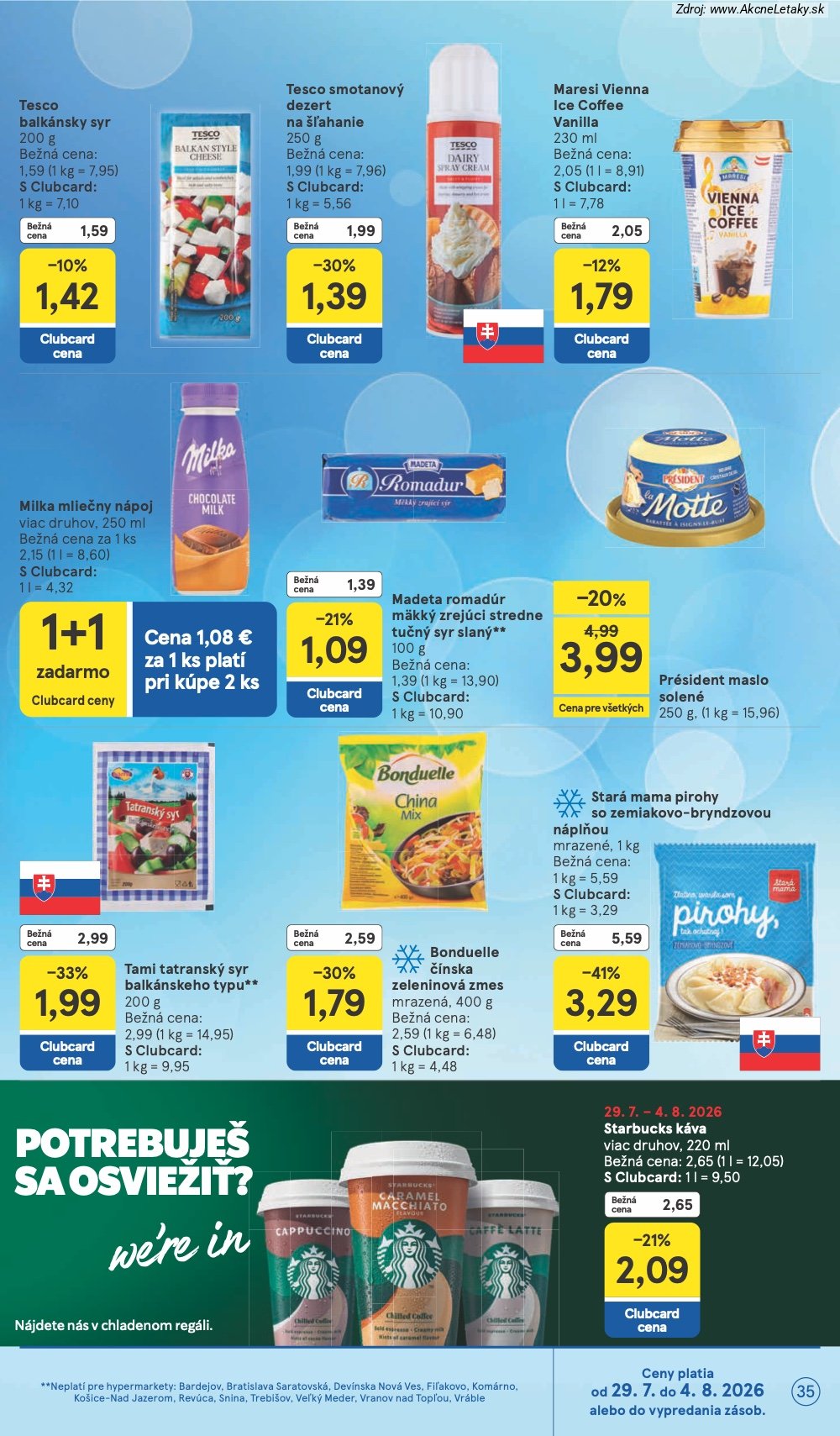 Leták Tesco (29. 7. - 4. 8. 2026) - strana 35 z 53