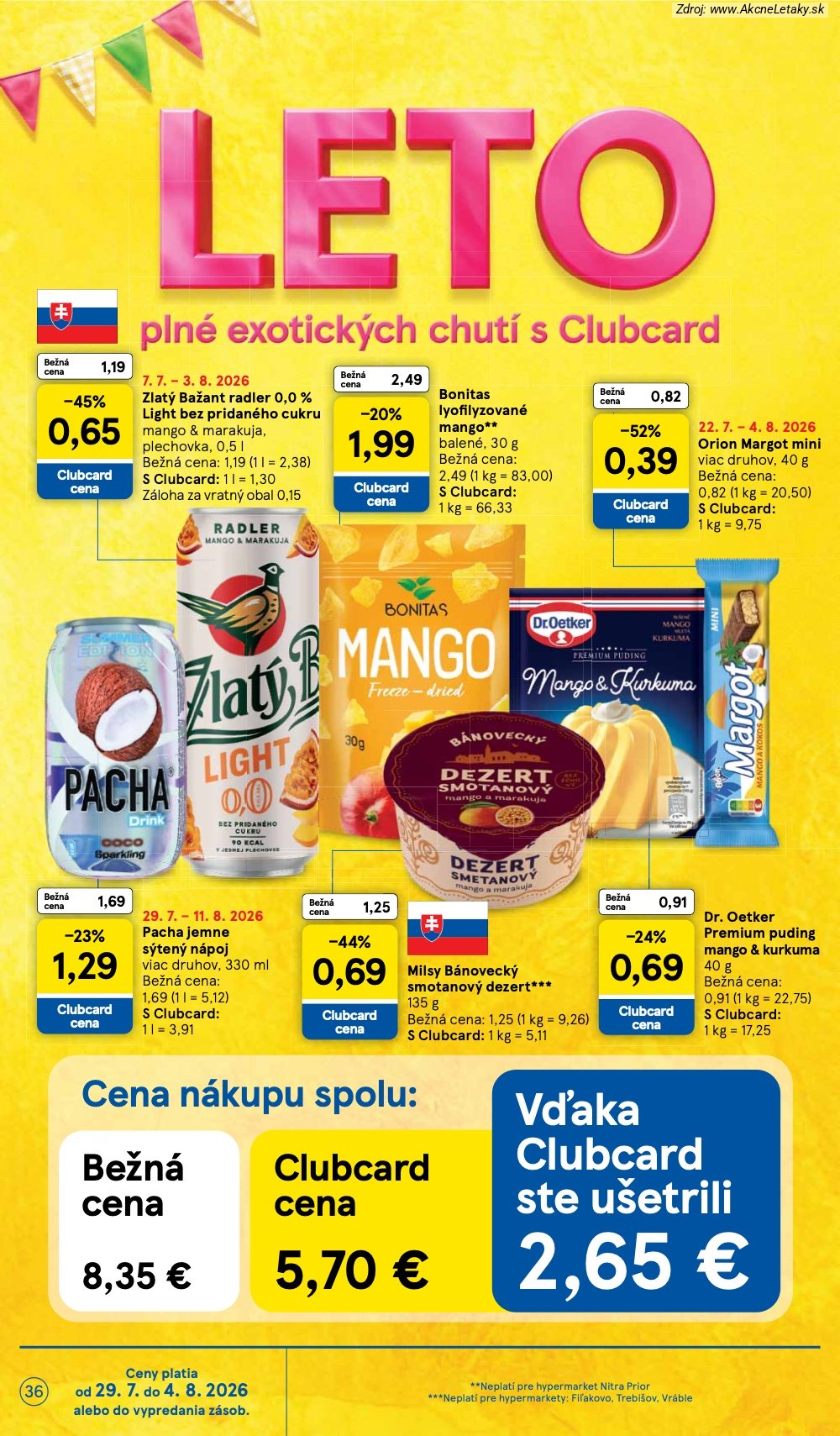 Leták Tesco (29. 7. - 4. 8. 2026) - strana 36 z 53