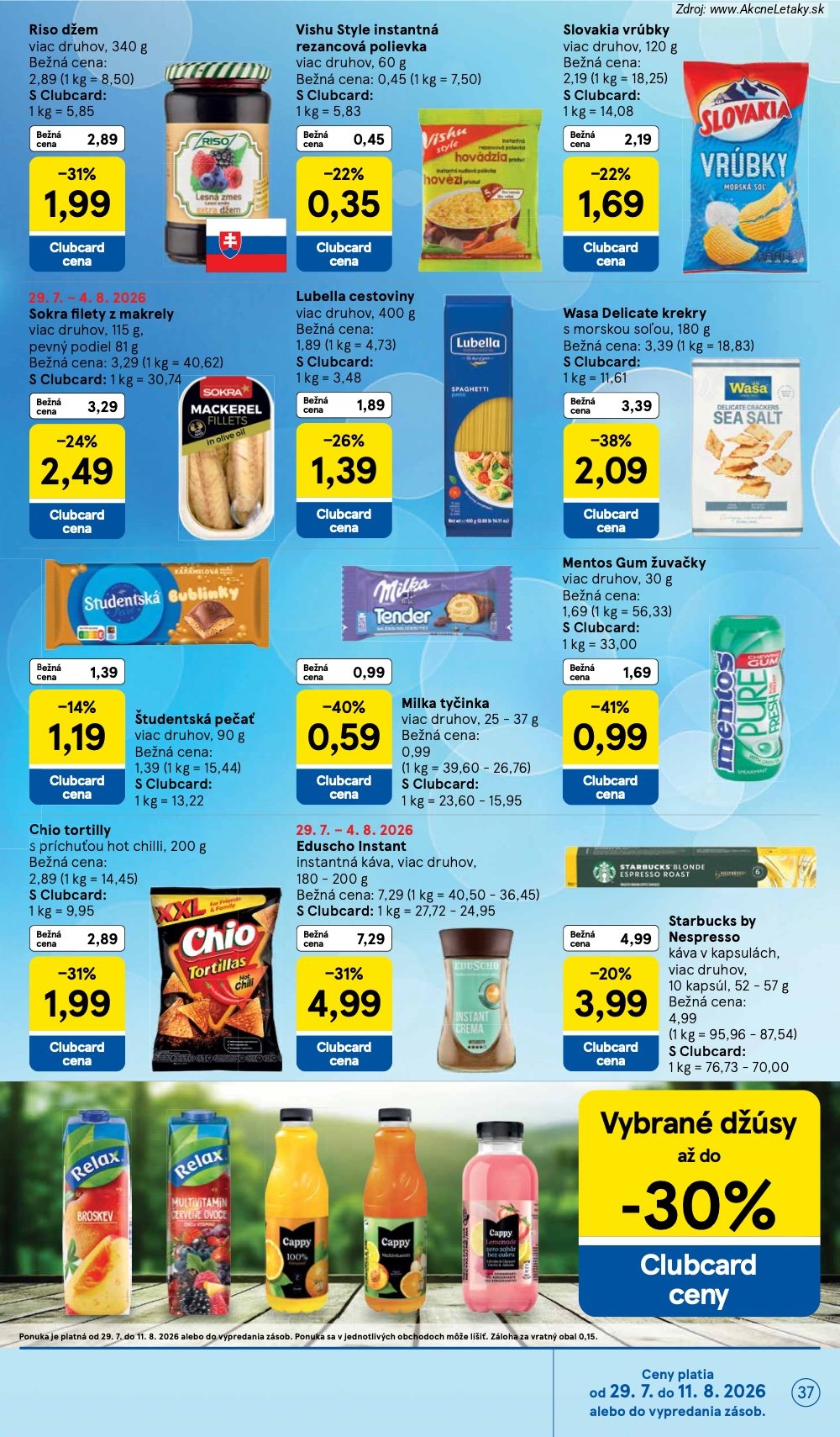 Leták Tesco (29. 7. - 4. 8. 2026) - strana 37 z 53