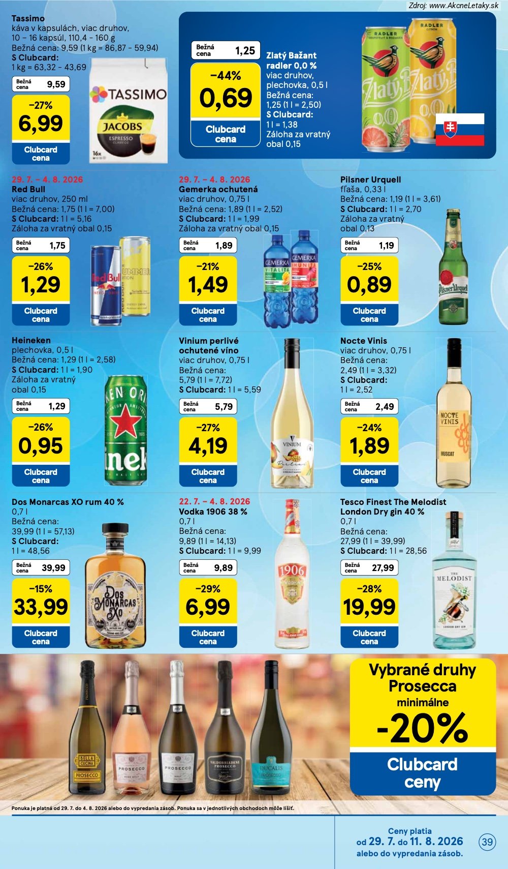 Leták Tesco (29. 7. - 4. 8. 2026) - strana 39 z 53