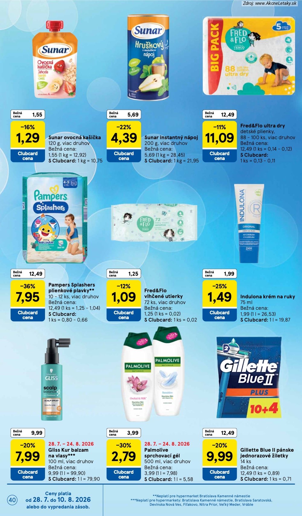 Leták Tesco (29. 7. - 4. 8. 2026) - strana 40 z 53