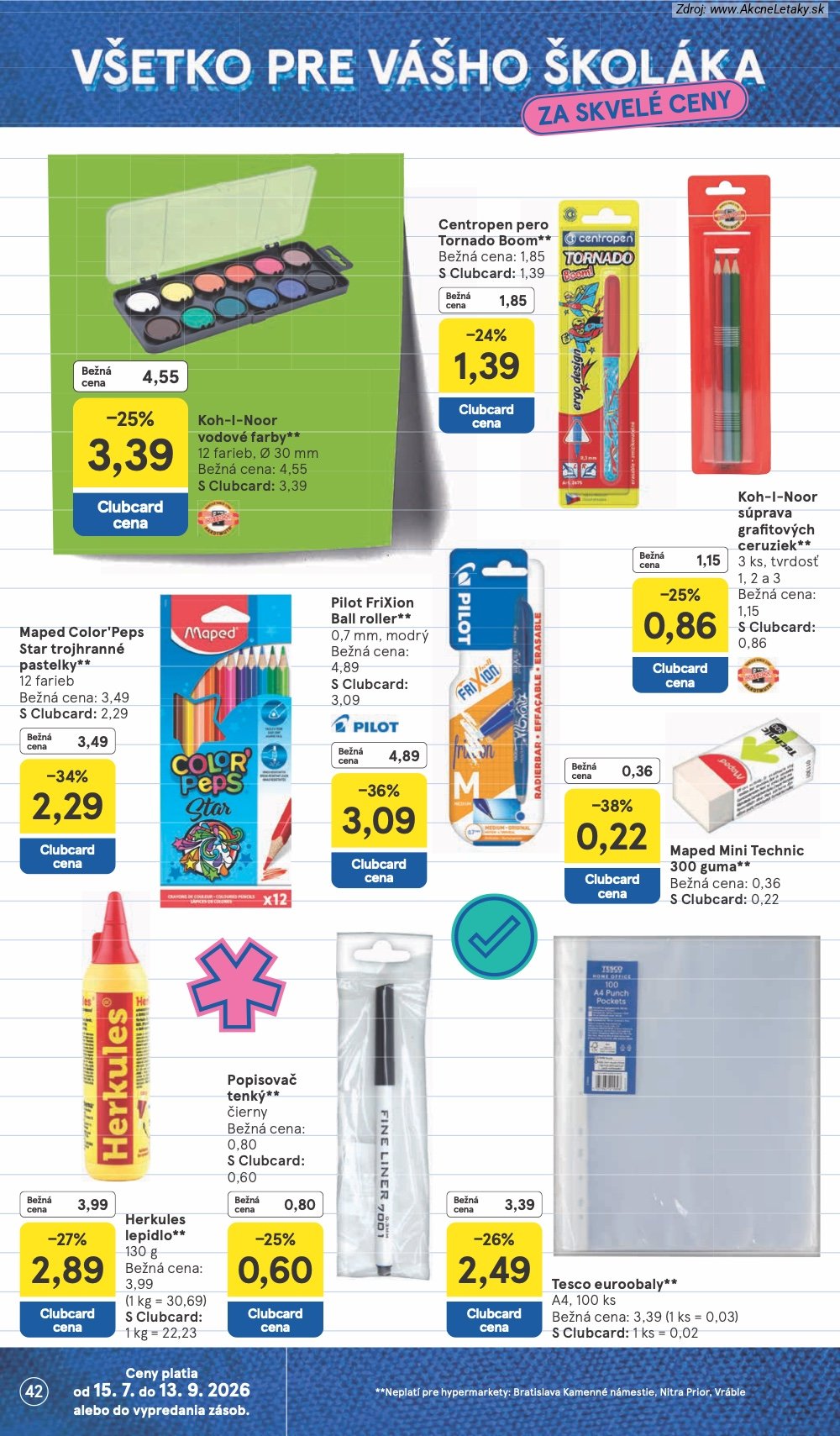 Leták Tesco (29. 7. - 4. 8. 2026) - strana 42 z 53