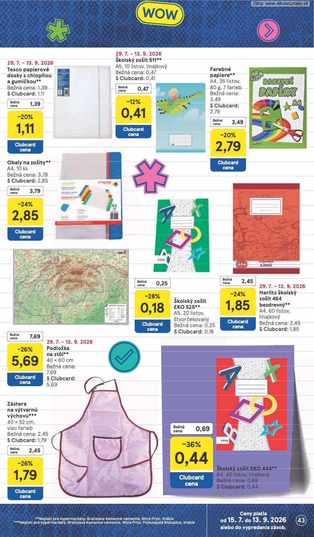 Leták Tesco (29. 7. - 4. 8. 2026) - strana 43 z 53