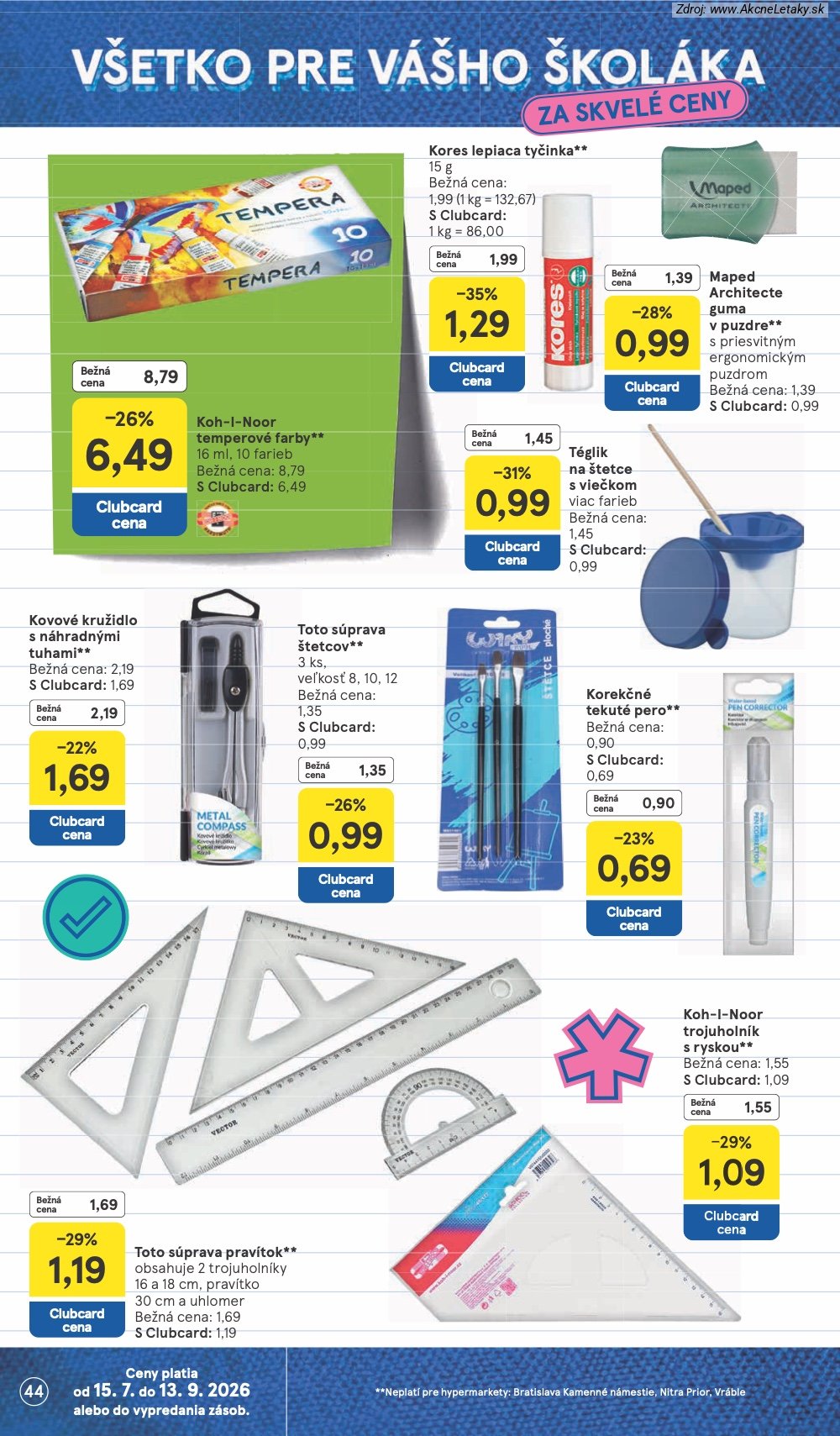 Leták Tesco (29. 7. - 4. 8. 2026) - strana 44 z 53