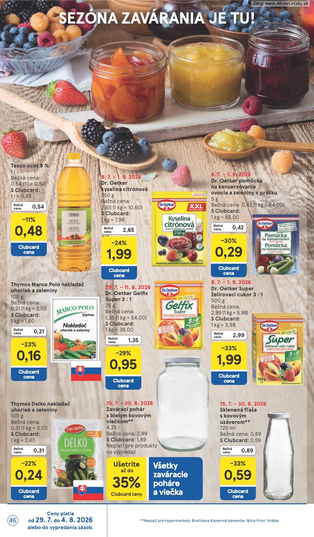 Leták Tesco (29. 7. - 4. 8. 2026) - strana 46 z 53