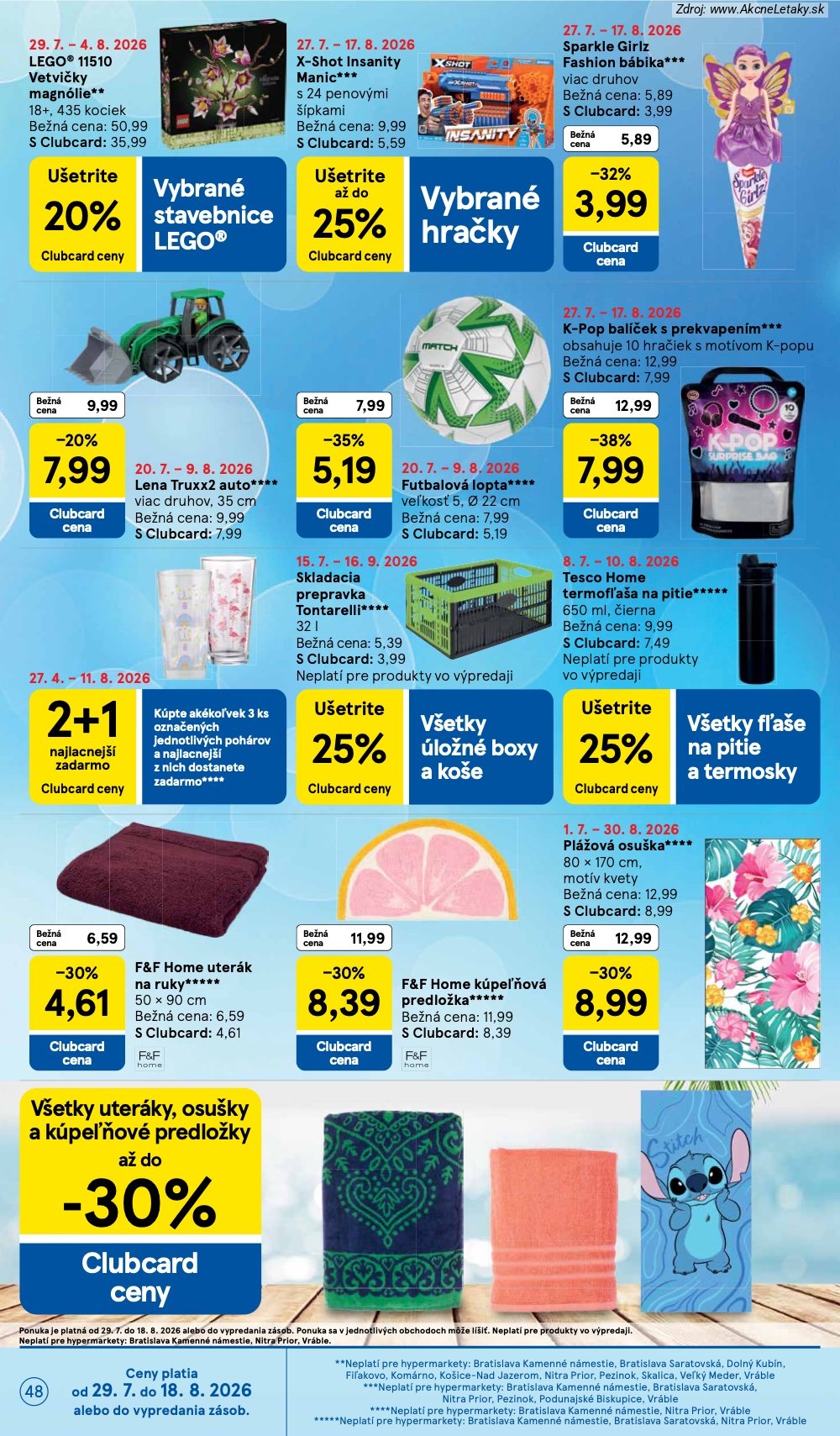 Leták Tesco (29. 7. - 4. 8. 2026) - strana 48 z 53