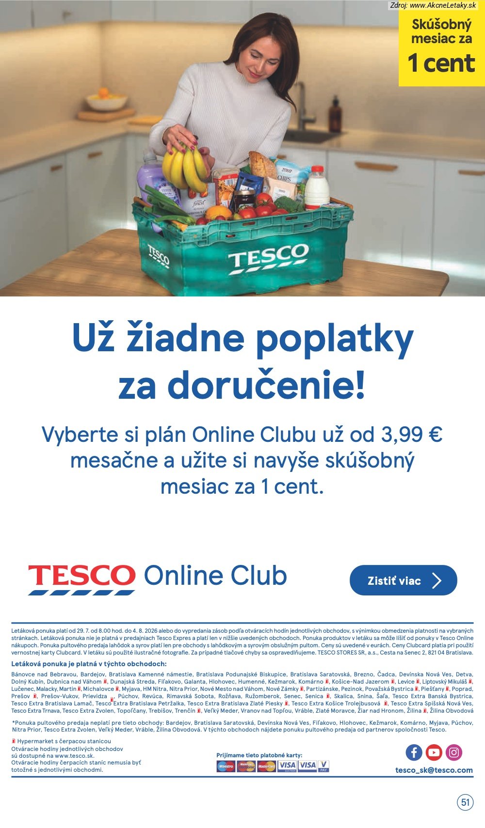 Leták Tesco (29. 7. - 4. 8. 2026) - strana 51 z 53