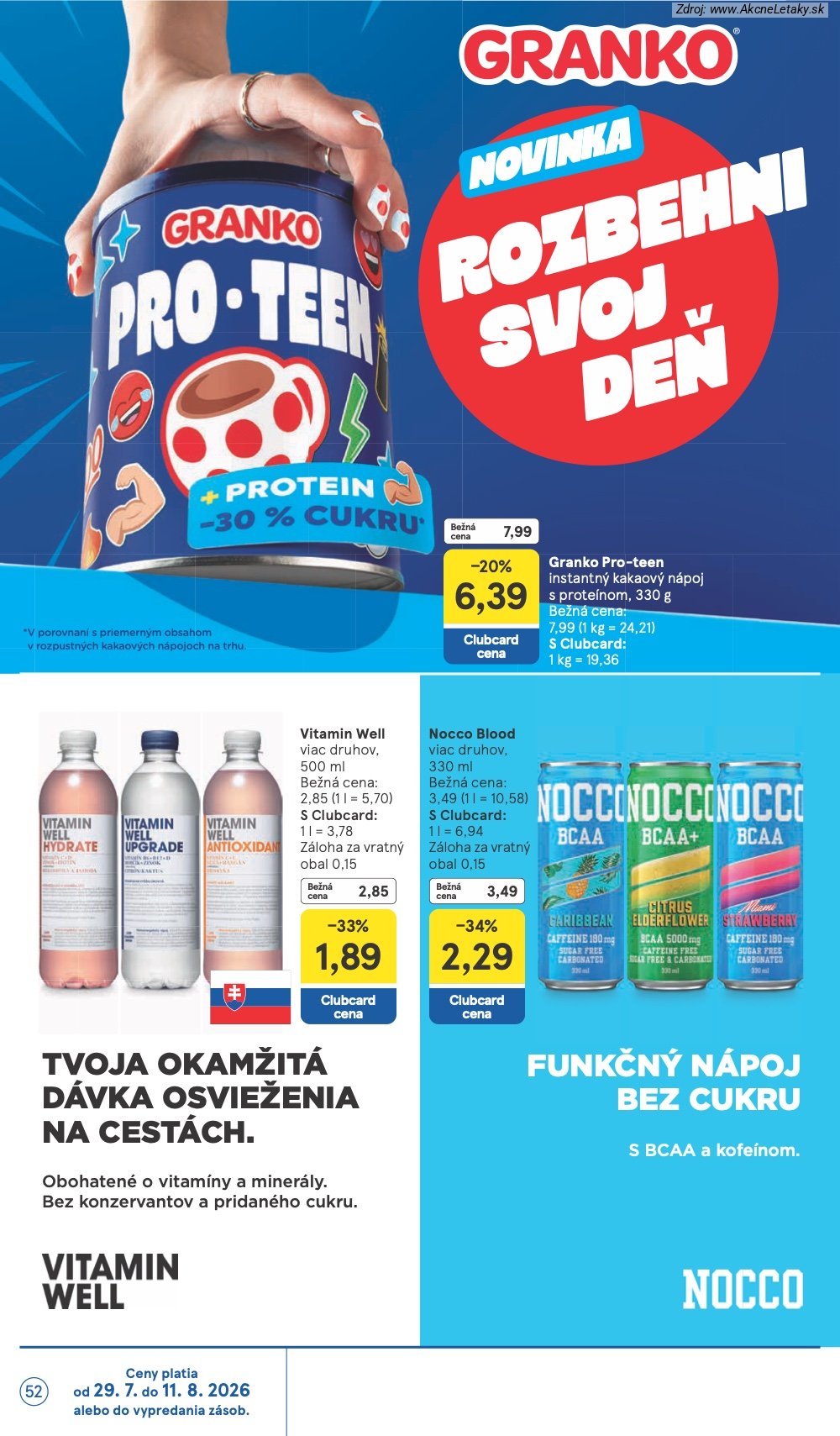 Leták Tesco (29. 7. - 4. 8. 2026) - strana 52 z 53