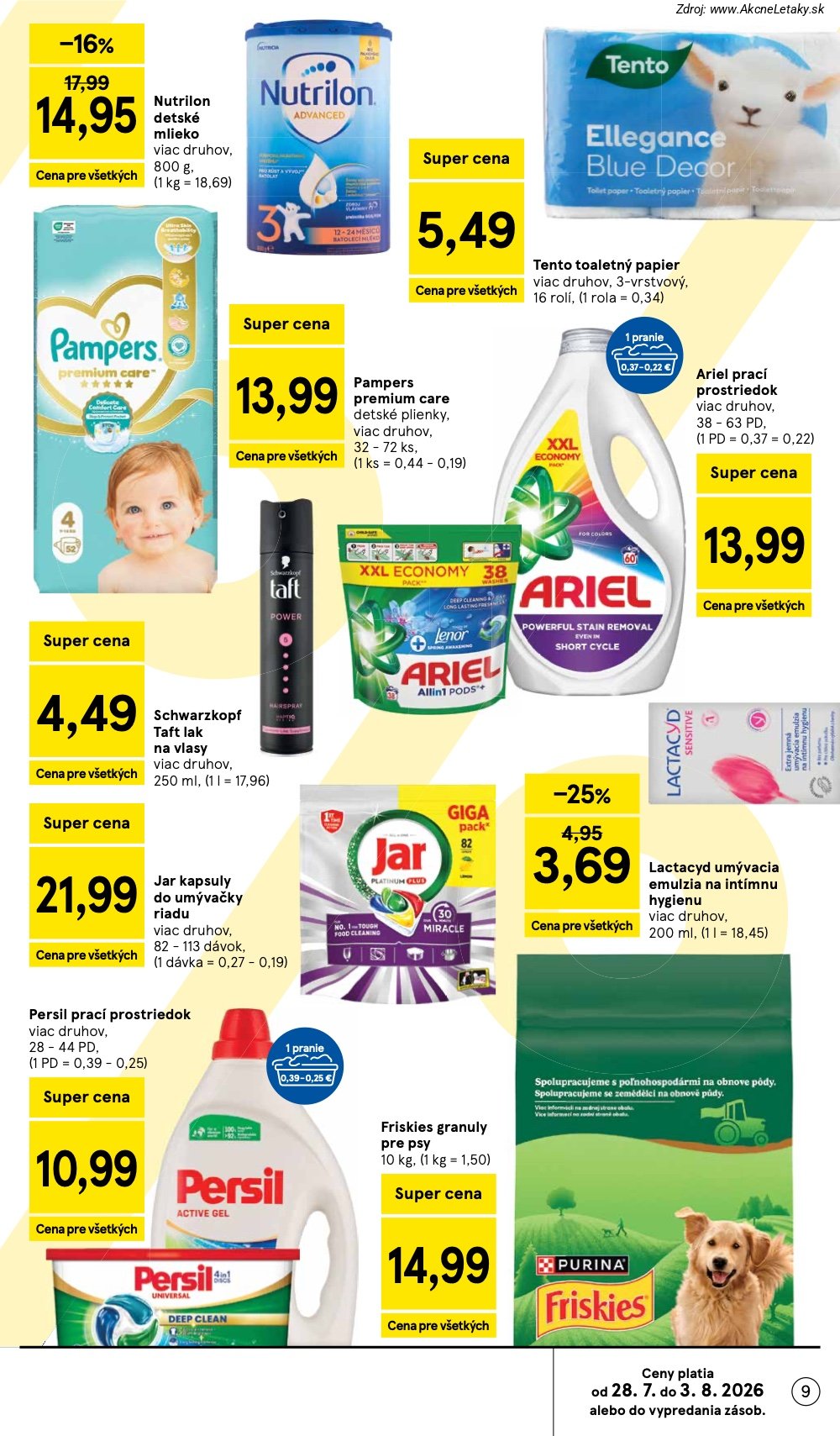 Leták Tesco (29. 7. - 4. 8. 2026) - strana 9 z 53