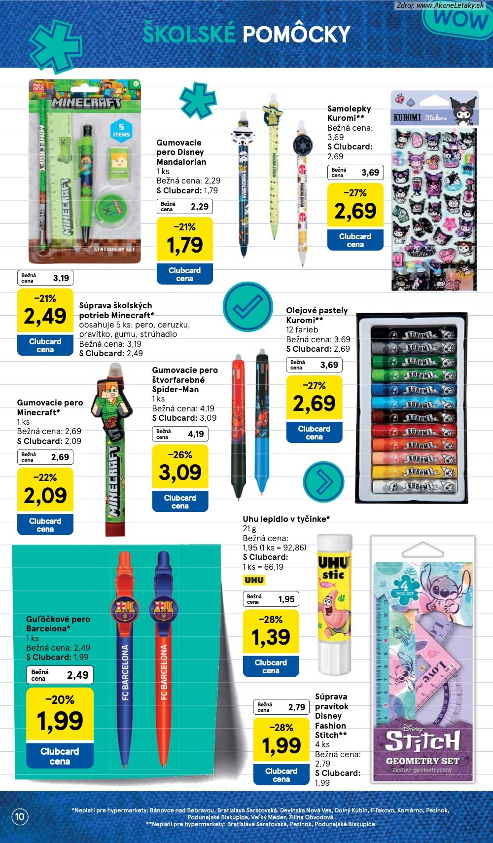 Leták Tesco (3. 8. - 13. 9. 2026) - strana 10 z 22