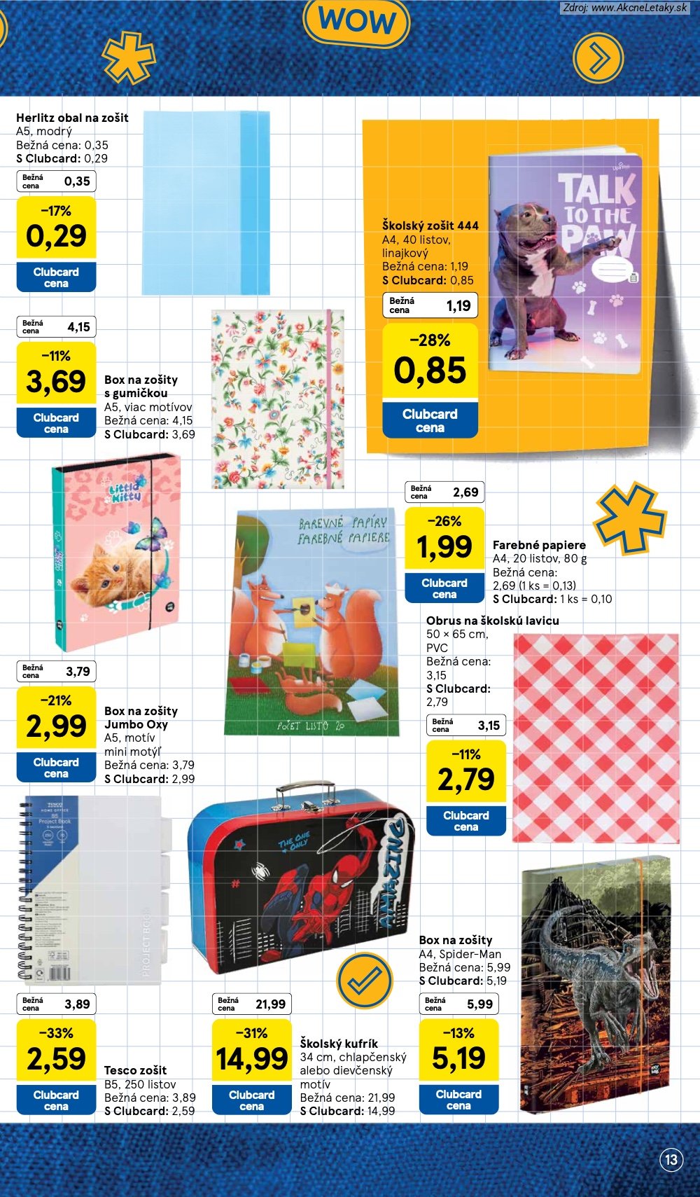 Leták Tesco (3. 8. - 13. 9. 2026) - strana 13 z 22