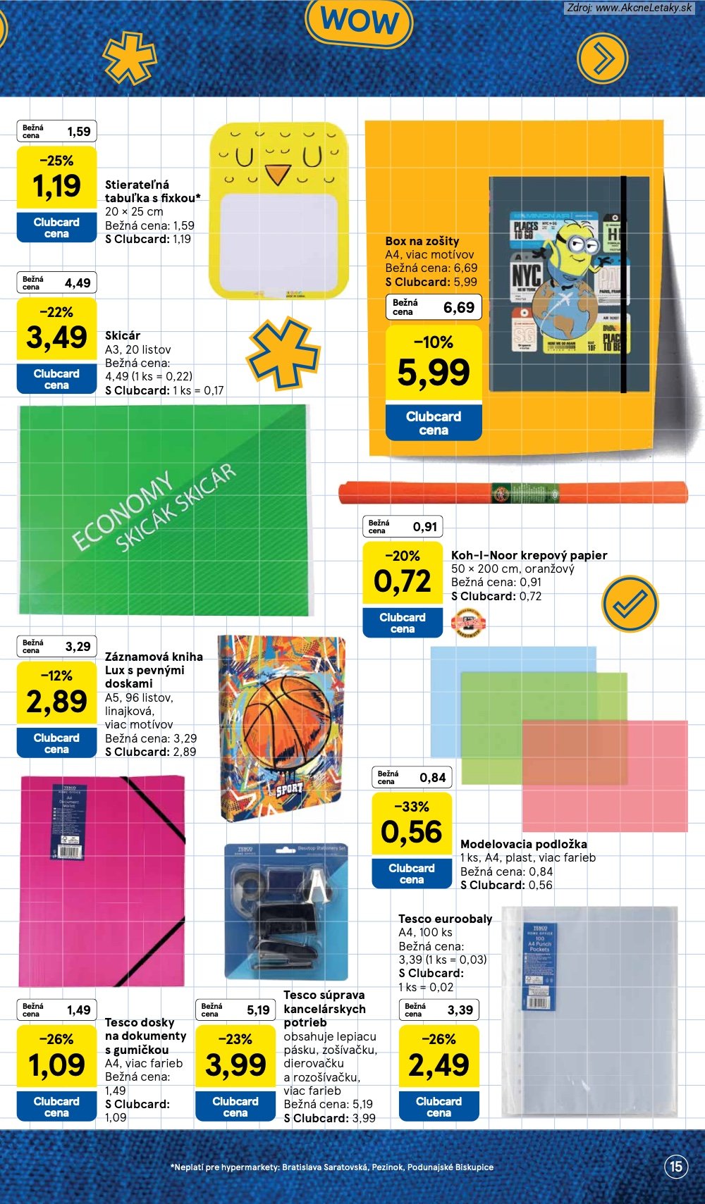 Leták Tesco (3. 8. - 13. 9. 2026) - strana 15 z 22