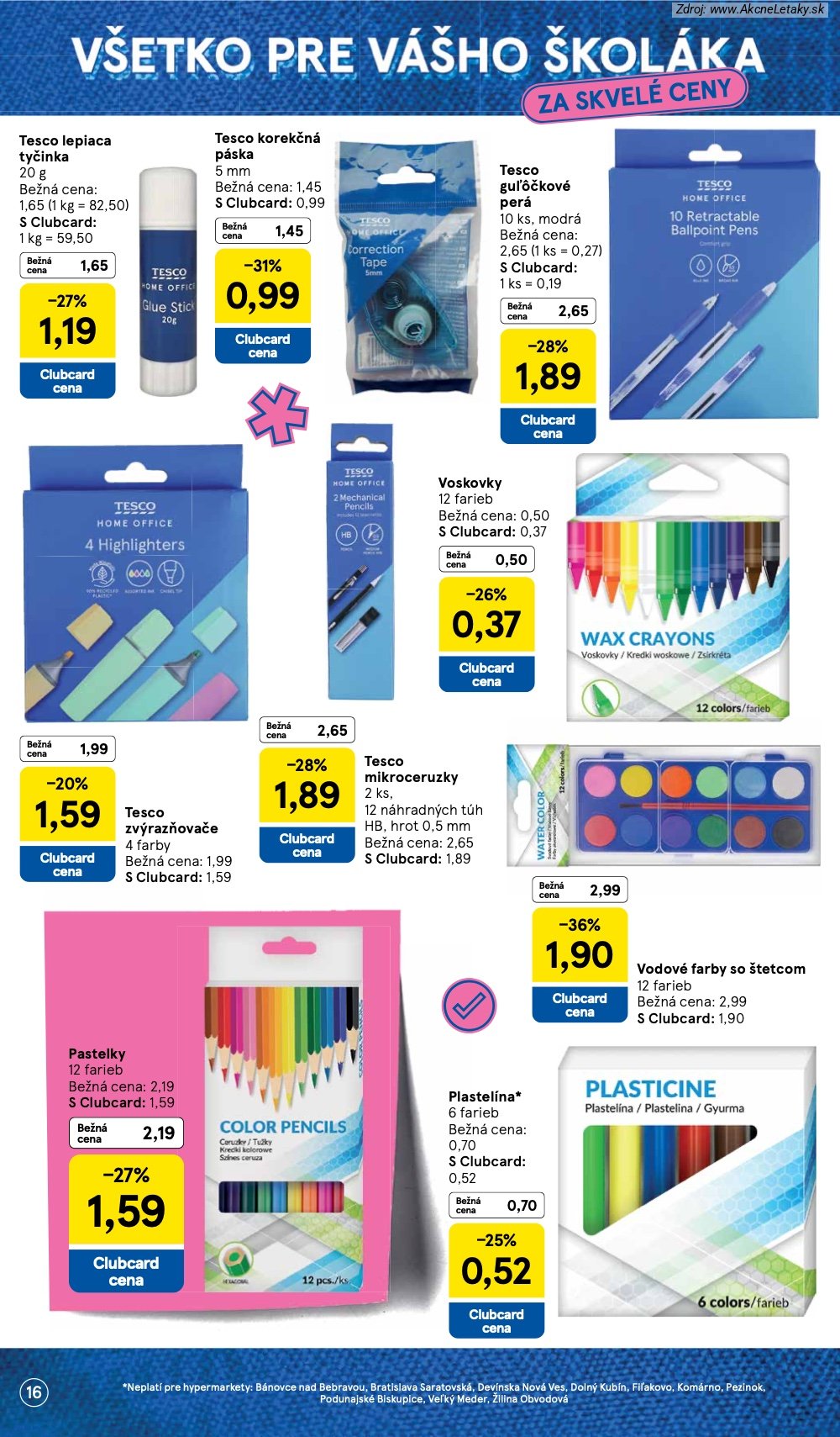 Leták Tesco (3. 8. - 13. 9. 2026) - strana 16 z 22